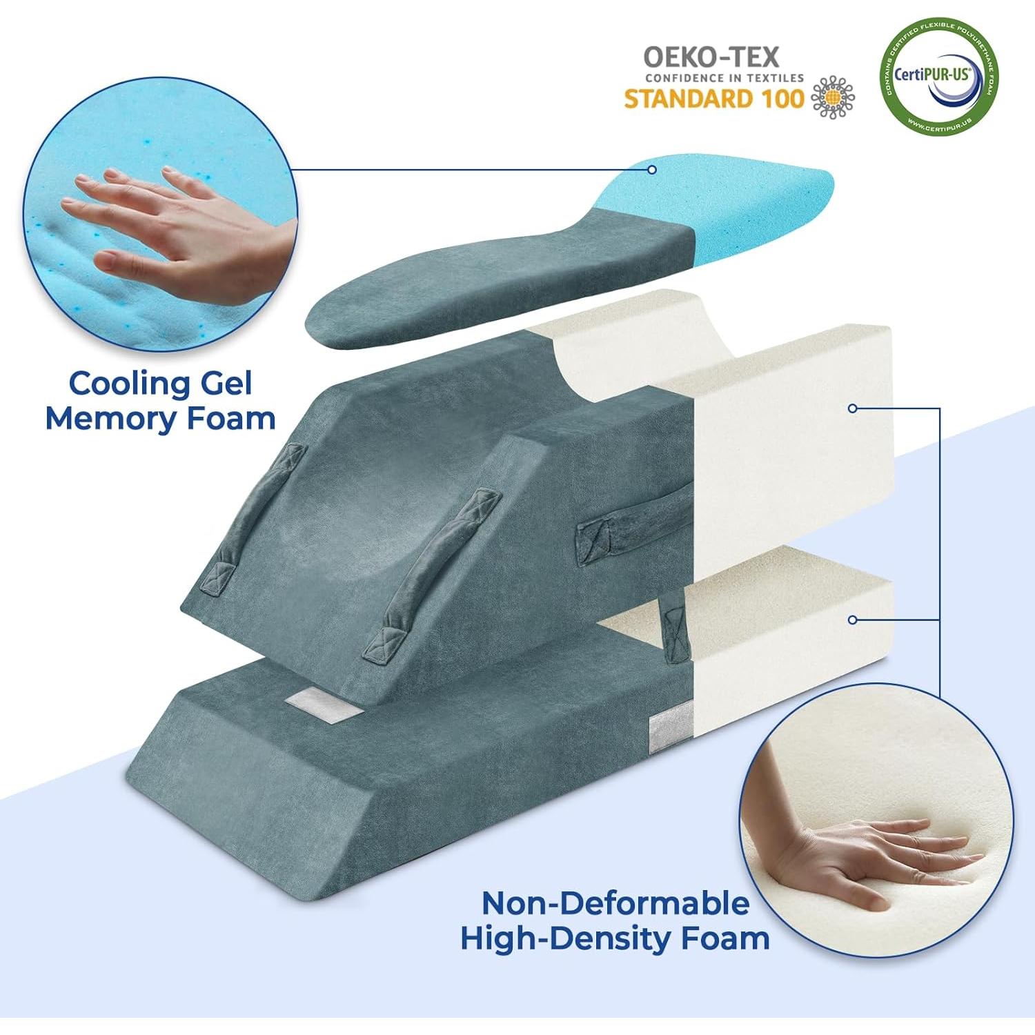 Almohada Elevadora de Pierna KingPavonini Ajustable 10-25 cm