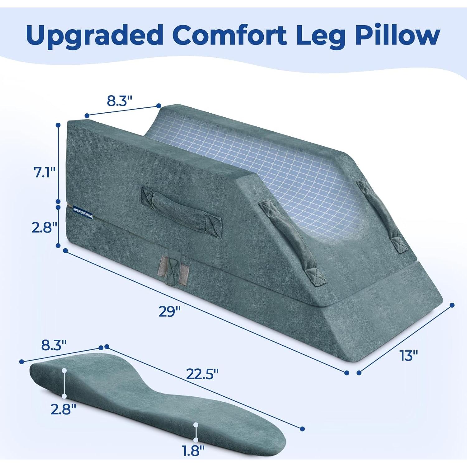 Almohada Elevadora de Pierna KingPavonini Ajustable 10-25 cm