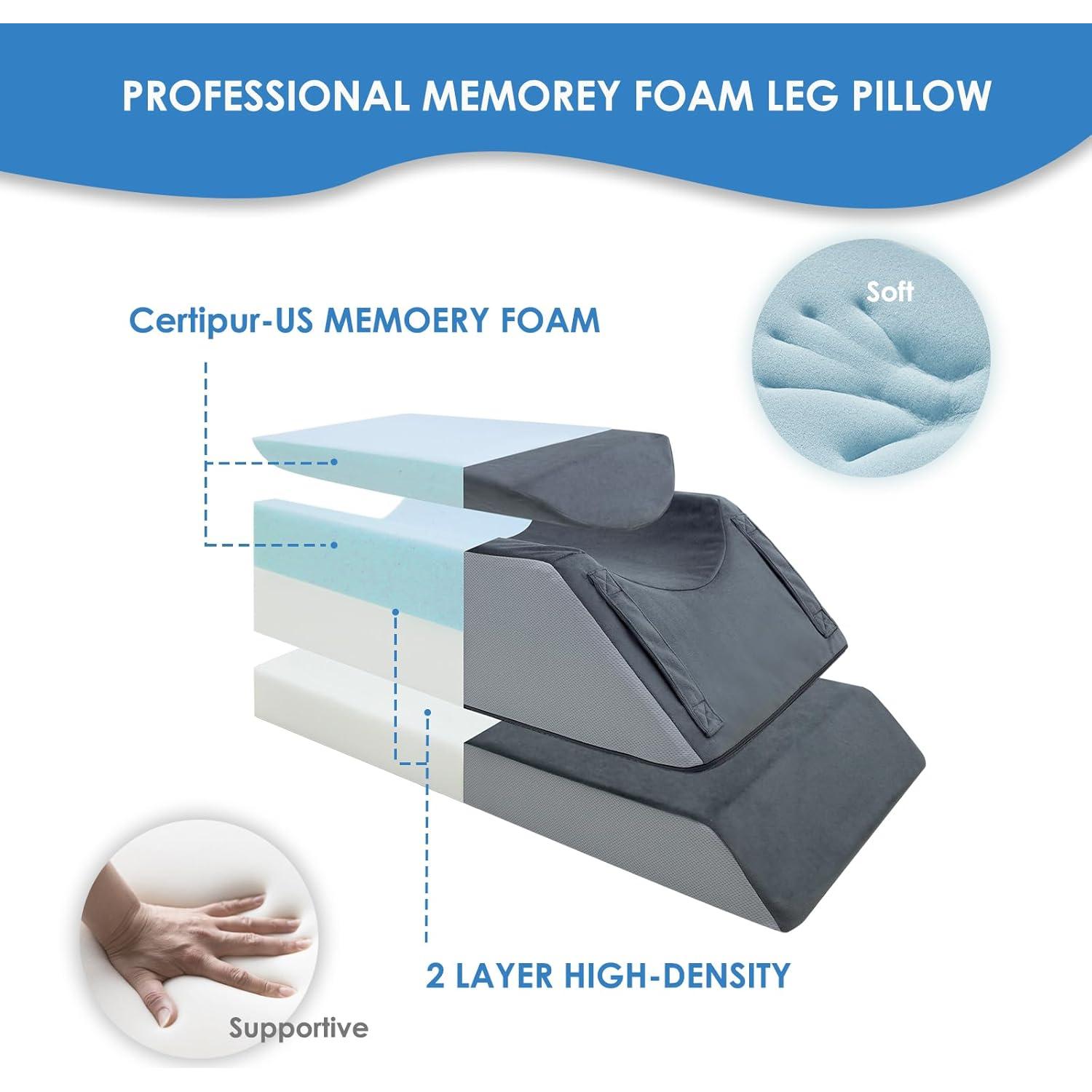 Cojín Elevador de Piernas Ajustable Kehangte 4 Alturas