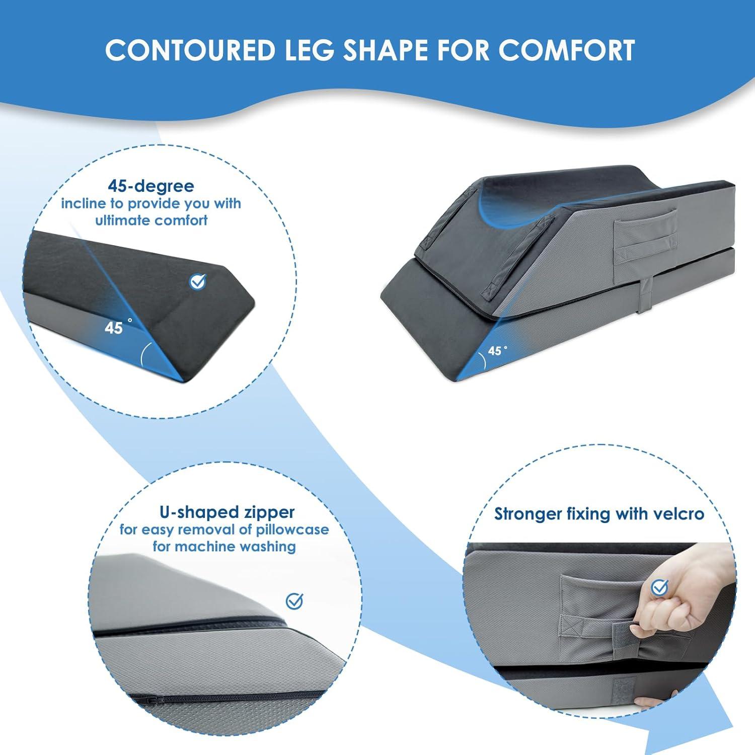 Cojín Elevador de Piernas Ajustable Kehangte 4 Alturas