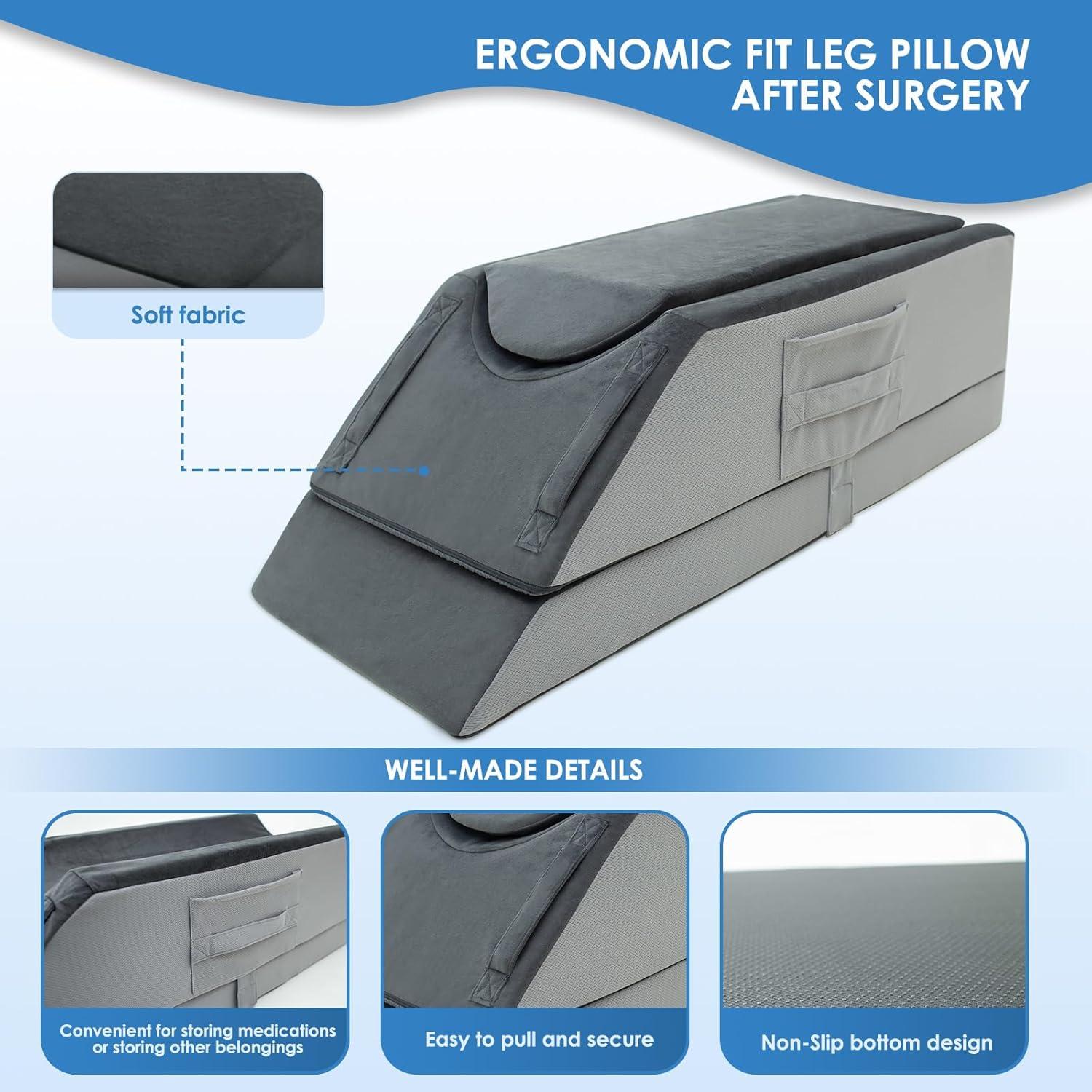 Cojín Elevador de Piernas Ajustable Kehangte 4 Alturas