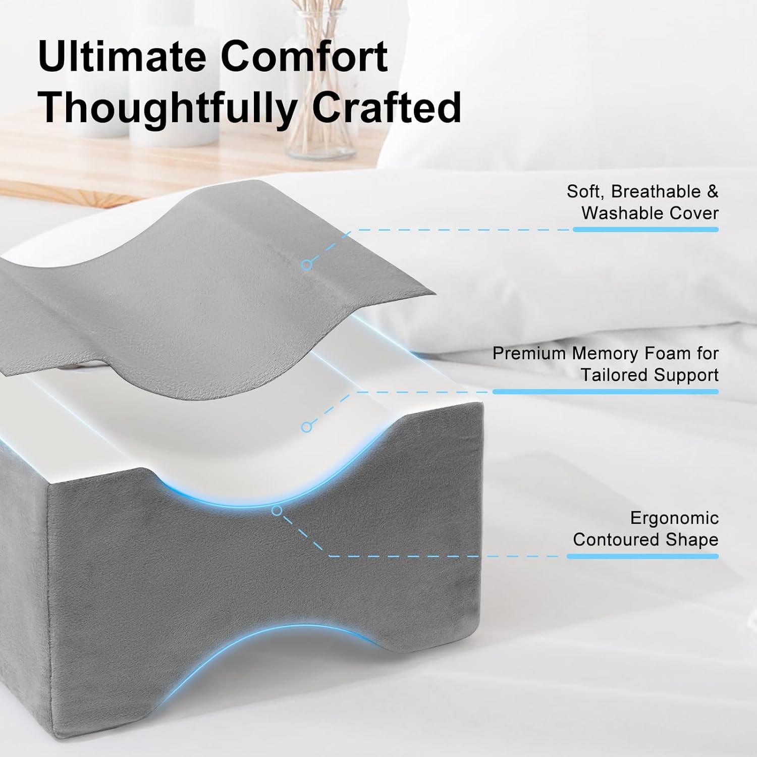 Almohada para Rodillas UJPFEO Gris Espuma Viscoelástica