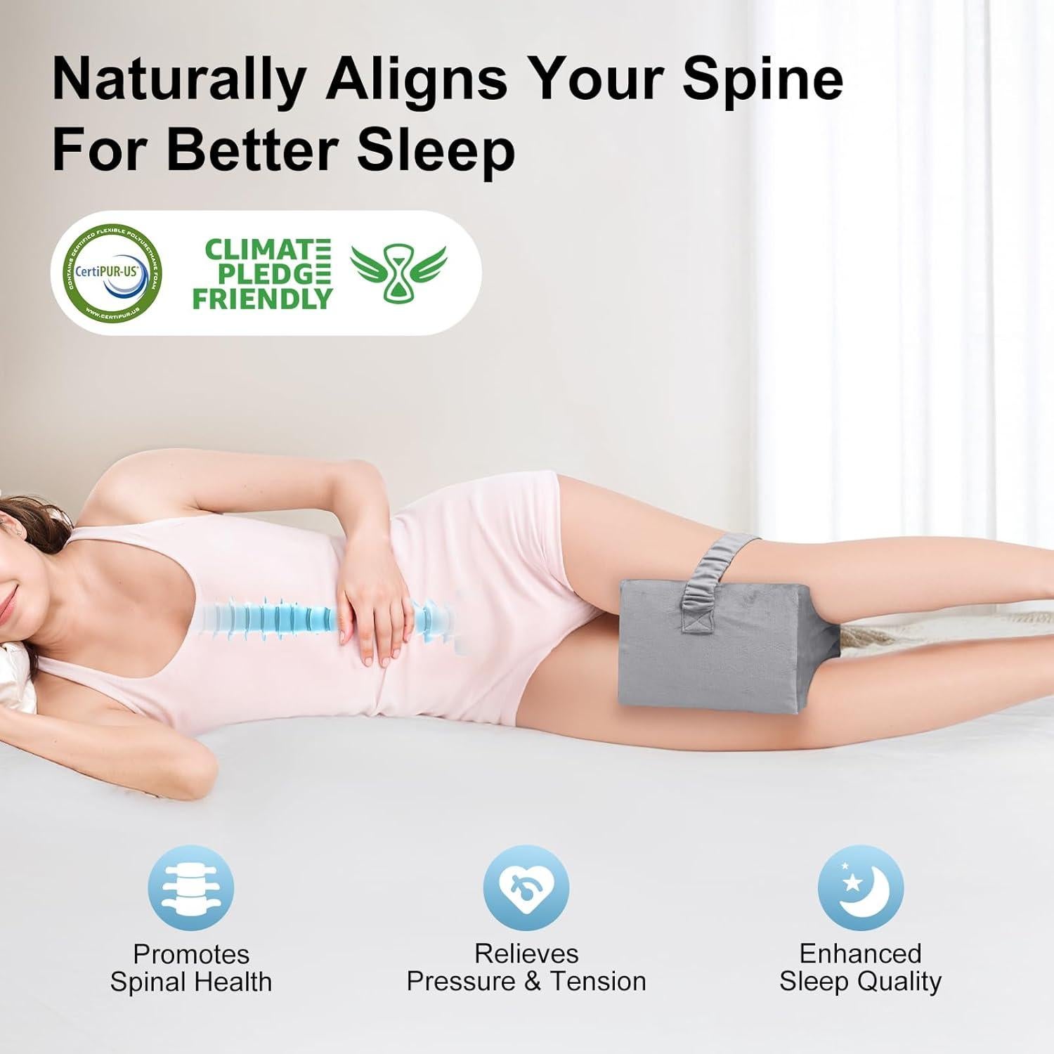 Almohada para Rodillas UJPFEO Gris Espuma Viscoelástica