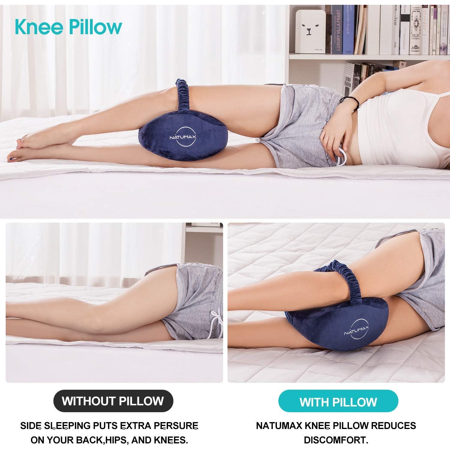 Almohada para Rodilla NATUMAX Espuma Viscoelástica Azul