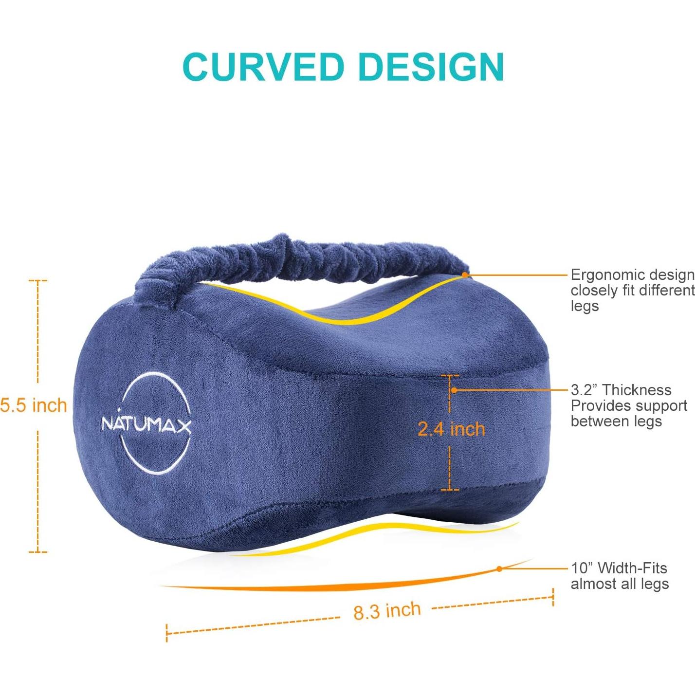 Almohada para Rodilla NATUMAX Espuma Viscoelástica Azul