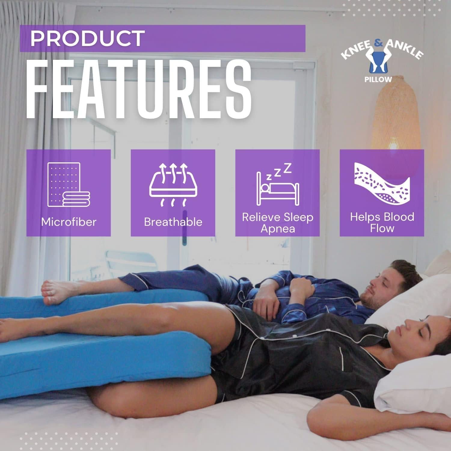 Cuña ortopédica Knee and Ankle Pillow - Espuma viscoelástica 10 cm