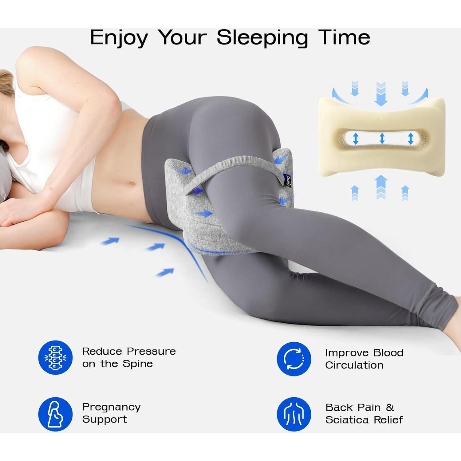 Almohada para Rodillas Forcanby P5071 Espuma Viscoelástica