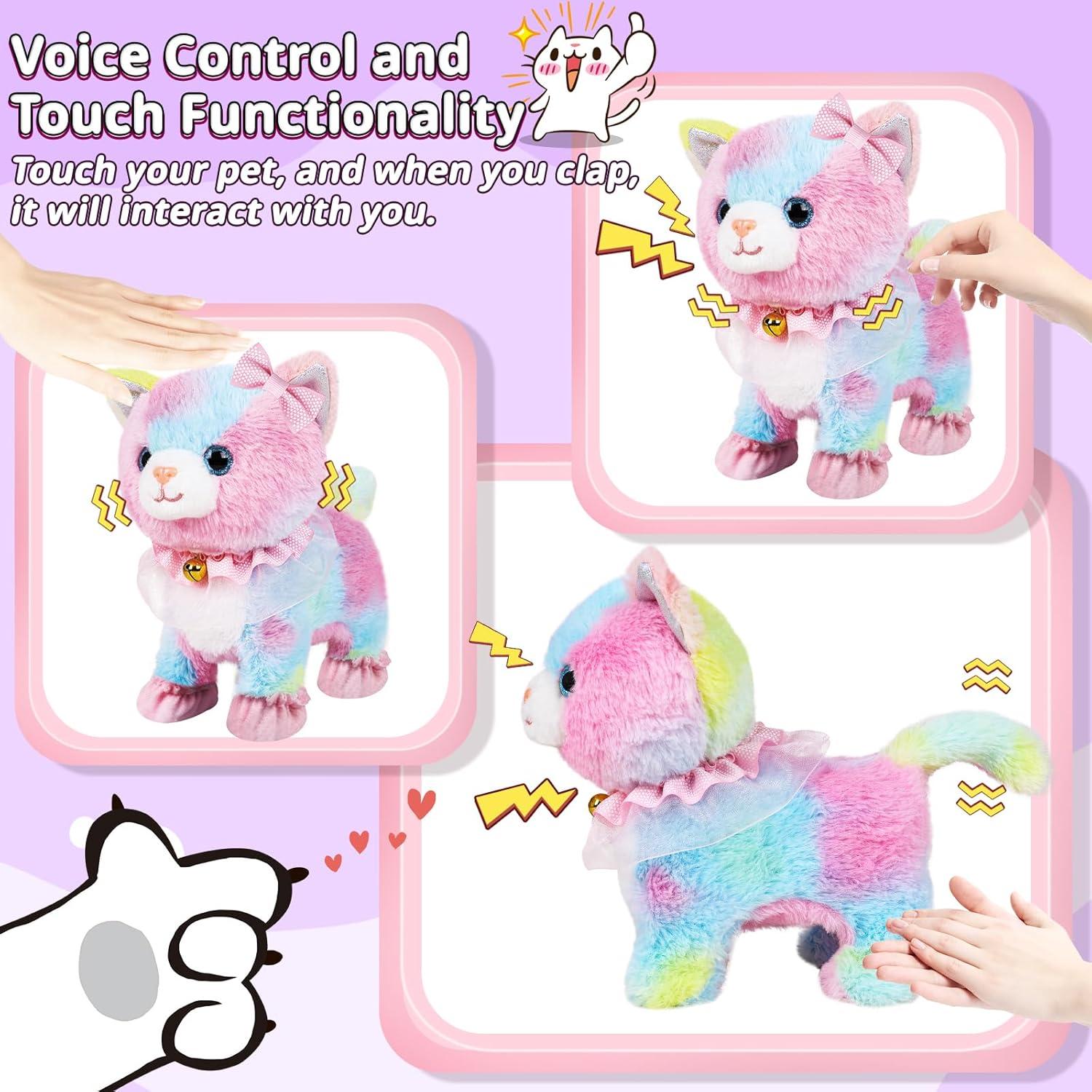 Gato Robot Interactivo SHANTOU Colorido con Control Remoto