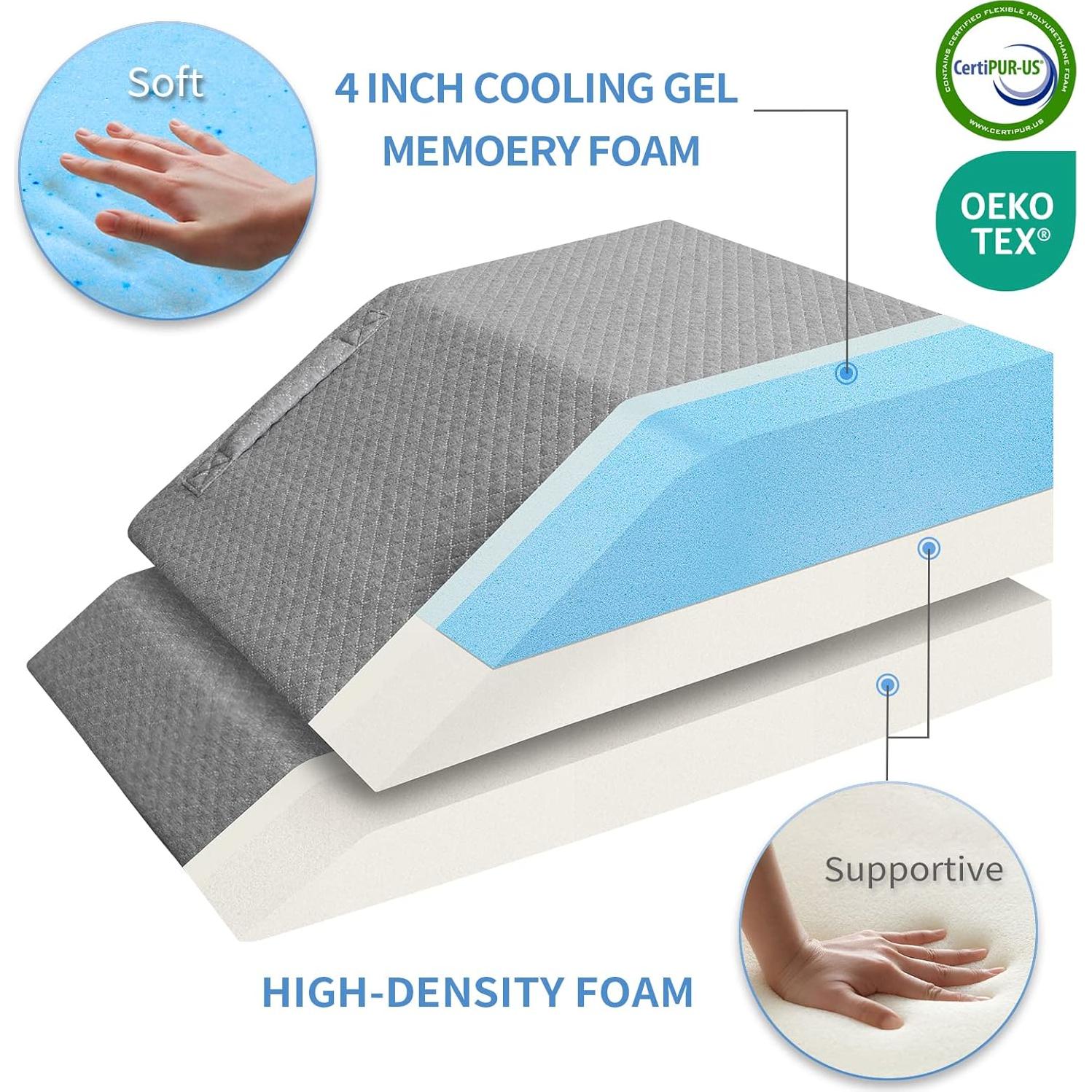 Cojín Elevador de Piernas Ajustable KingPavonini 60x53cm