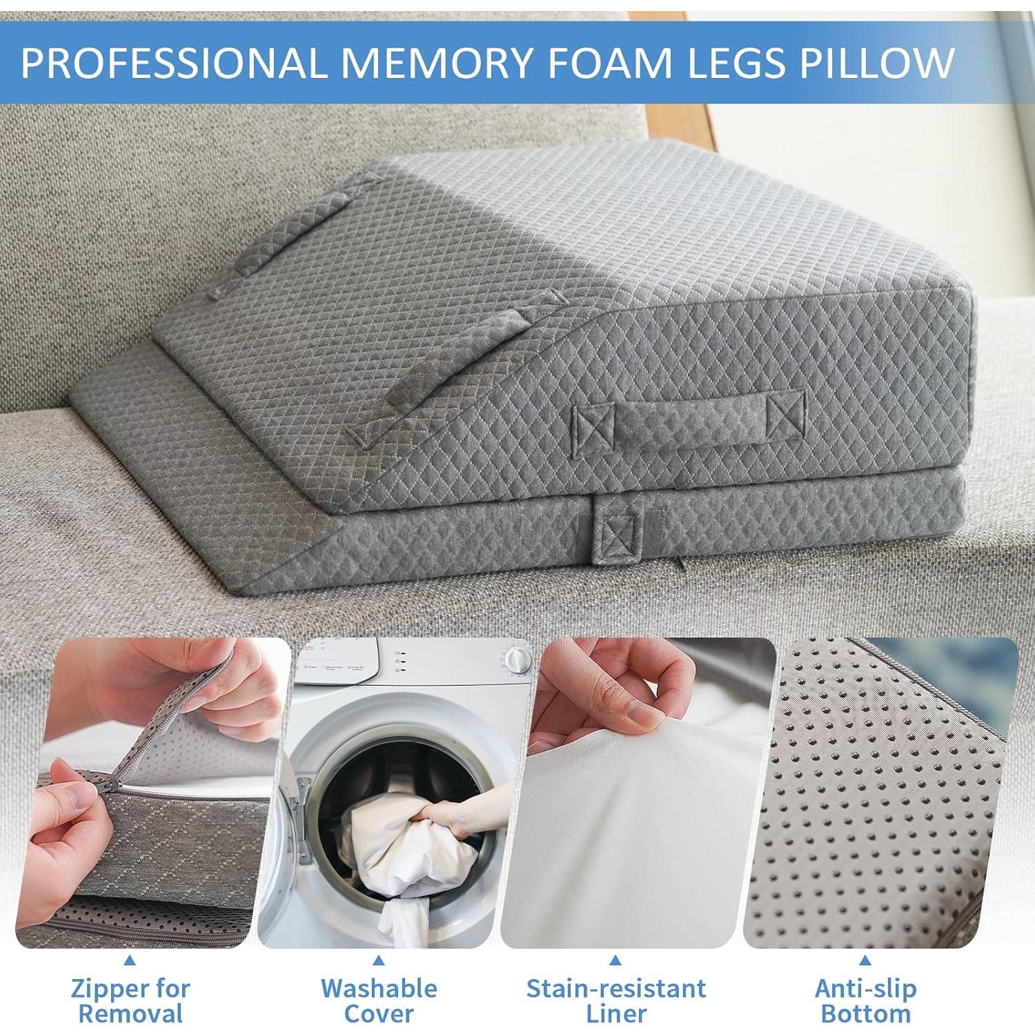 Cojín Elevador de Piernas Ajustable KingPavonini 60x53cm