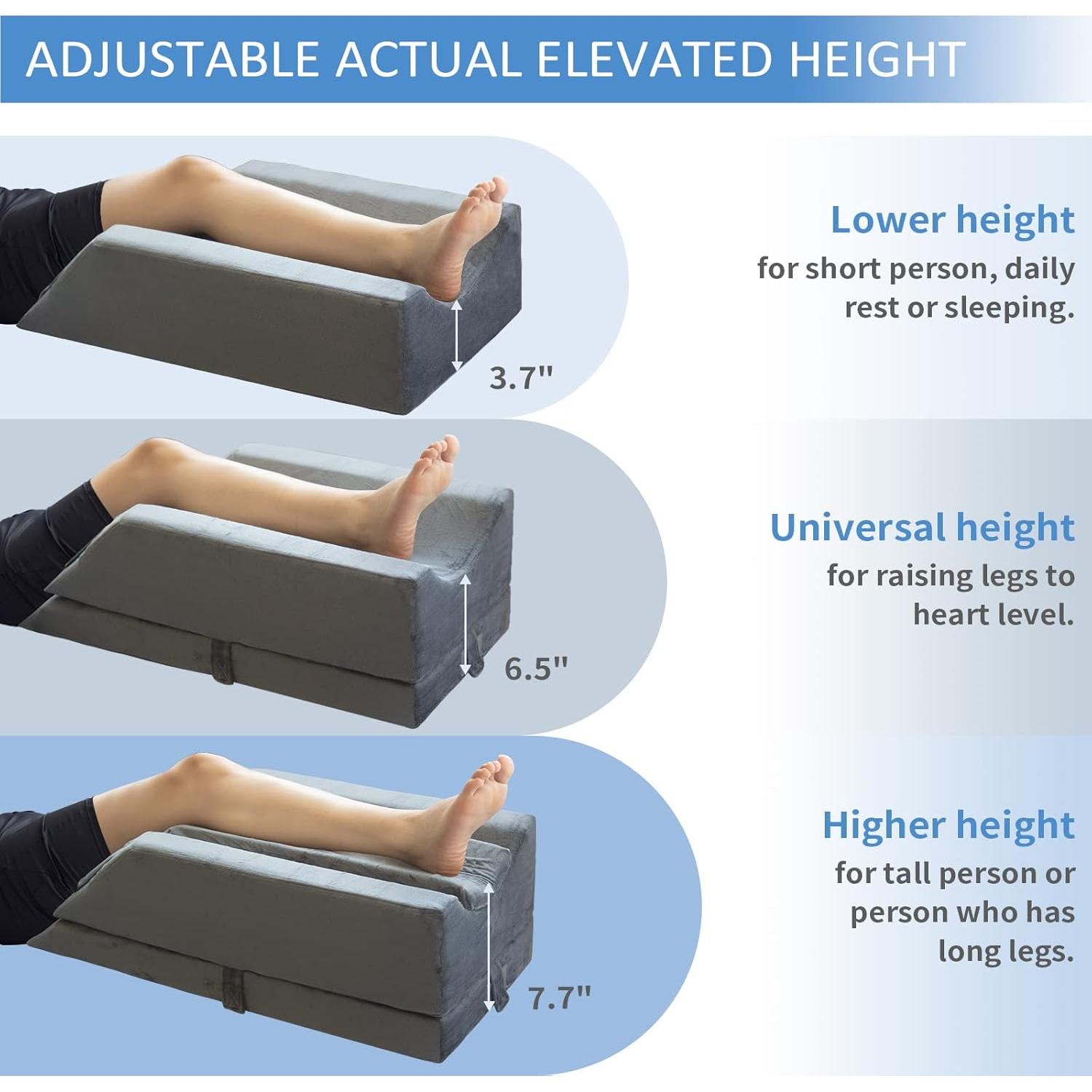 Almohada Elevadora de Pierna KingPavonini Ajustable 4 Alturas