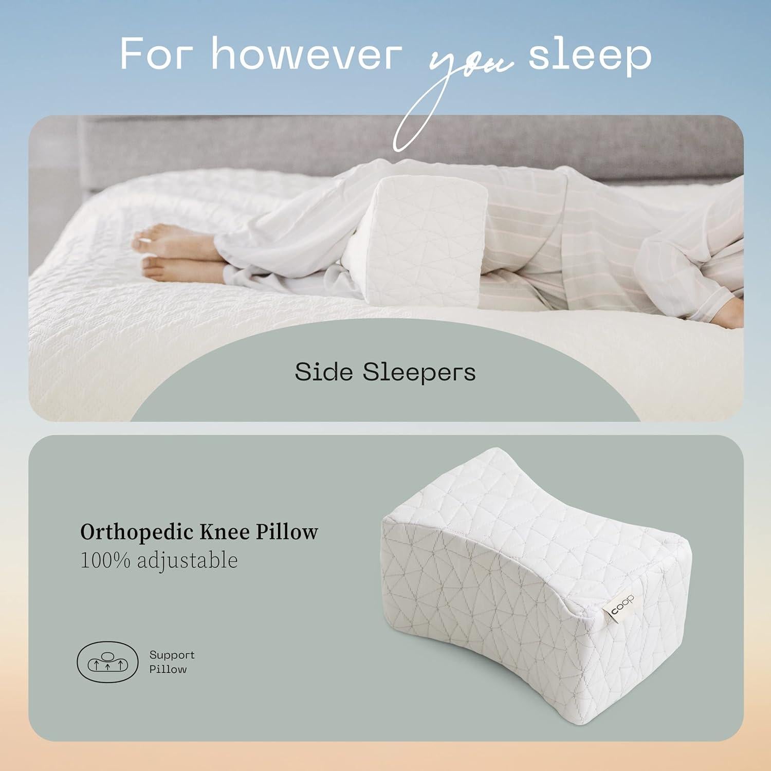 Almohada Ortopédica Coop Home Goods para Rodillas y Piernas