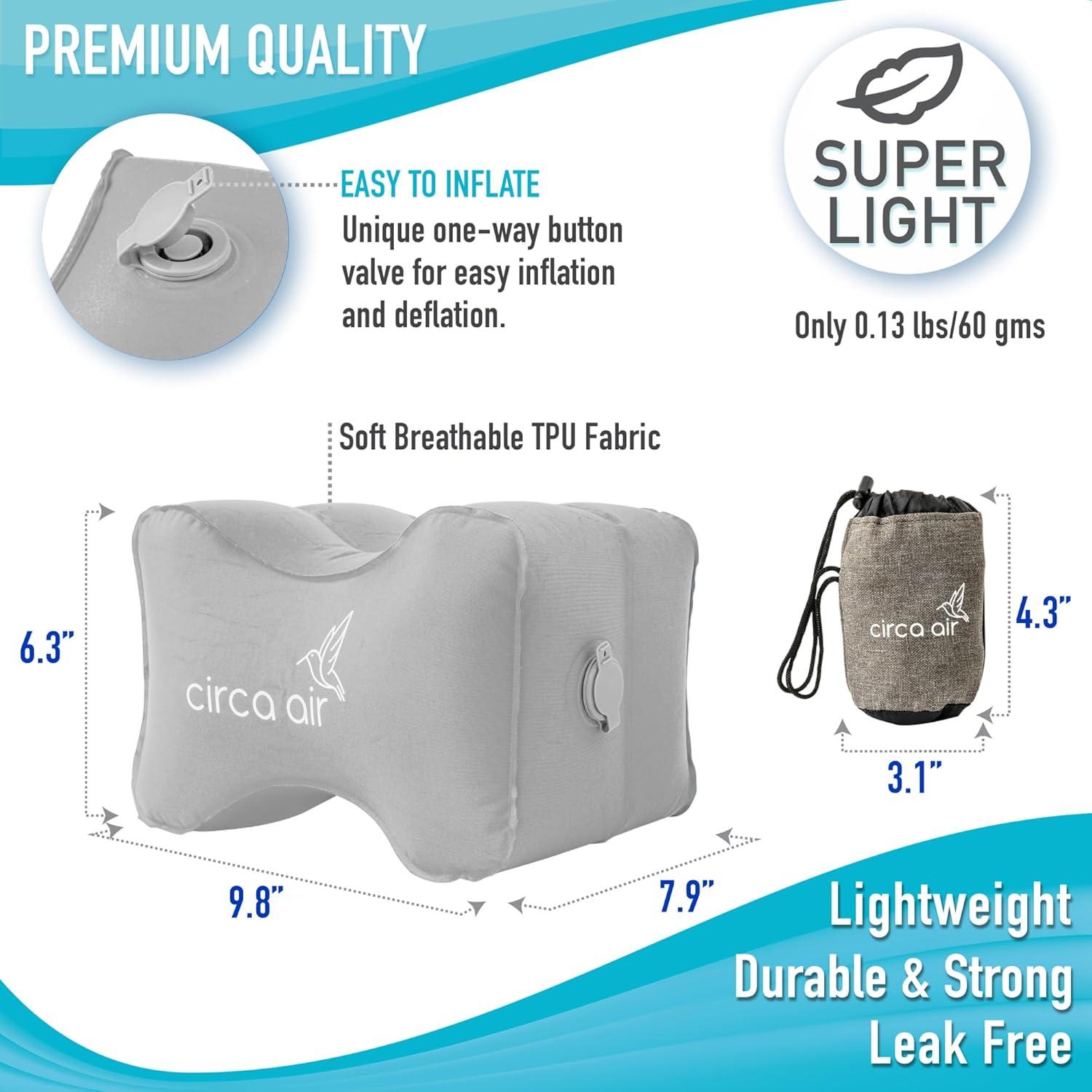 Almohada Inflable para Rodillas Circa Air - Ergonomía y Alivio