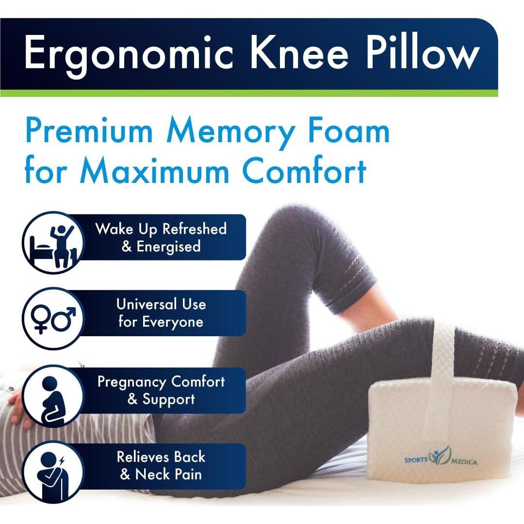 Almohada para Rodillas Sports Medica Espuma Viscoelástica