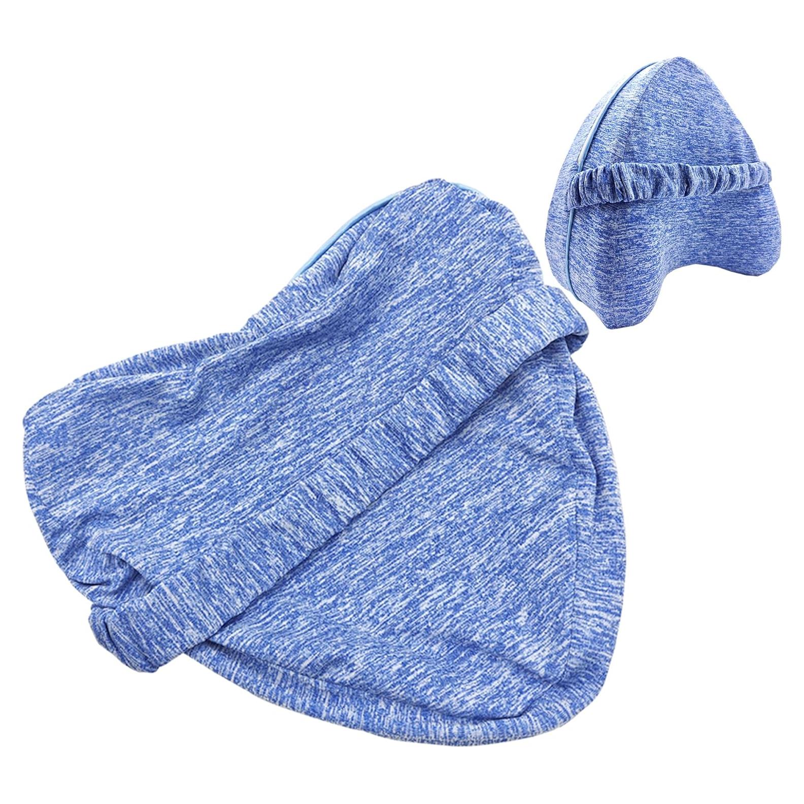 Funda de Almohada para Rodilla LeoTube Azul 24.89x23.11cm