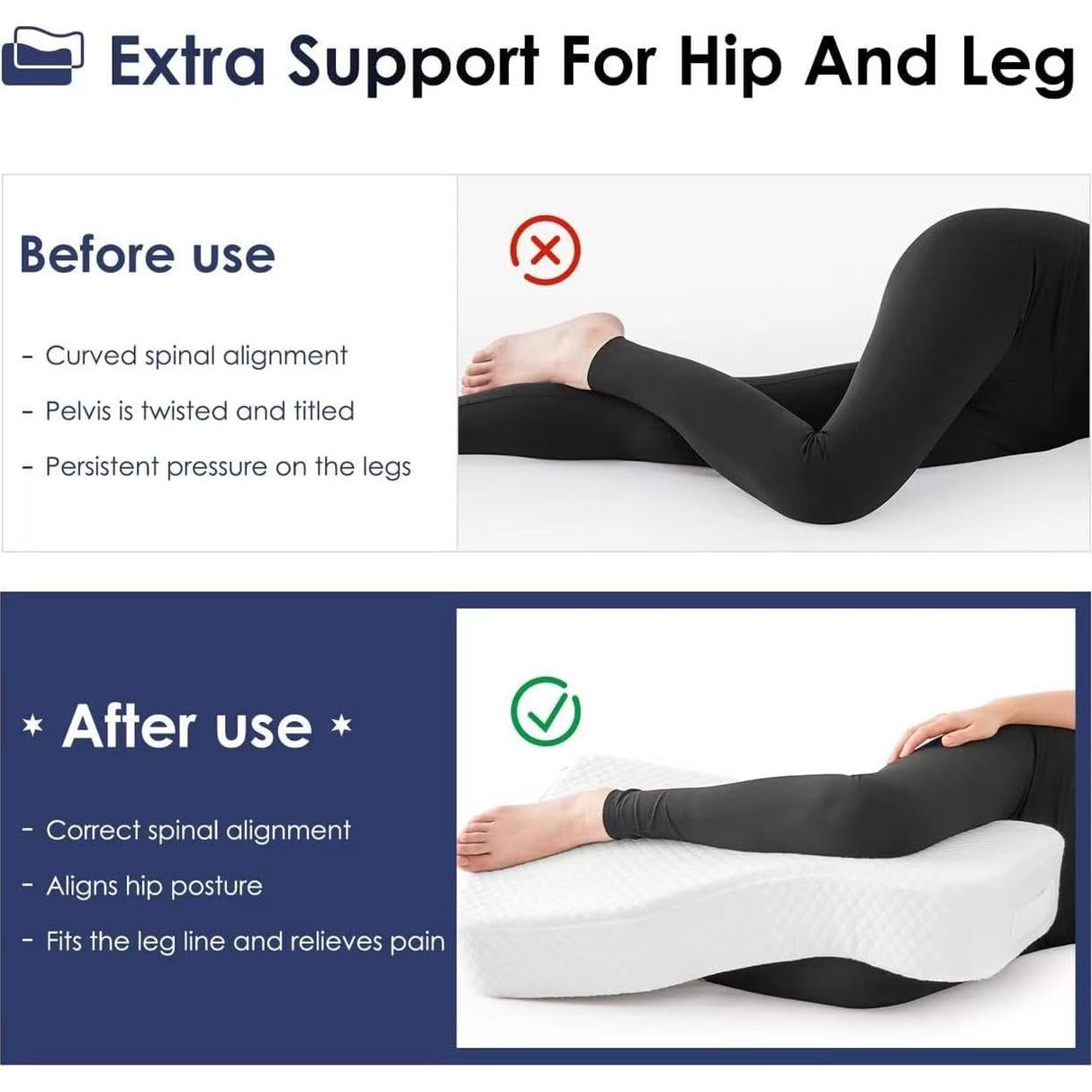 Almohada de Rodilla Livemy Mediana Espuma Viscoelástica