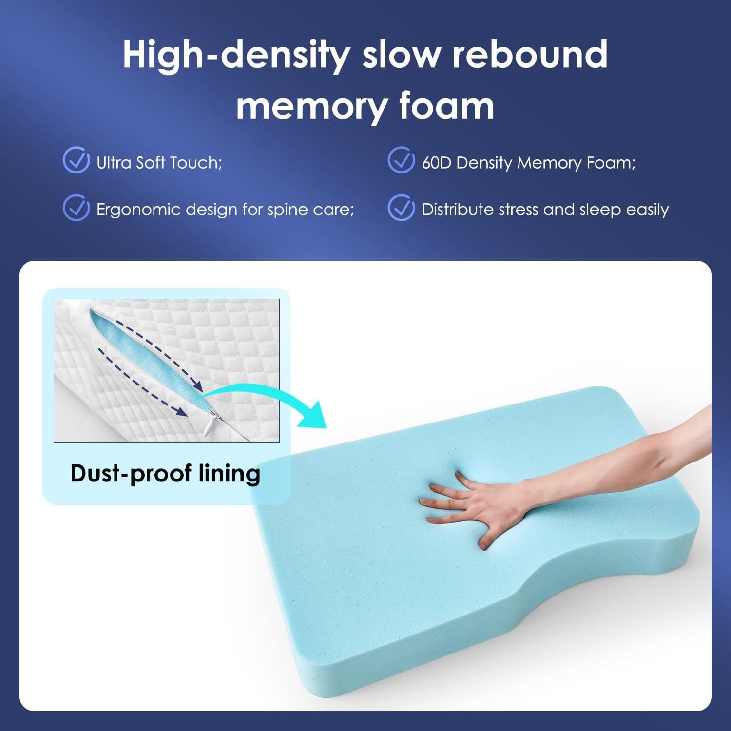 Almohada de Rodilla Livemy Mediana Espuma Viscoelástica