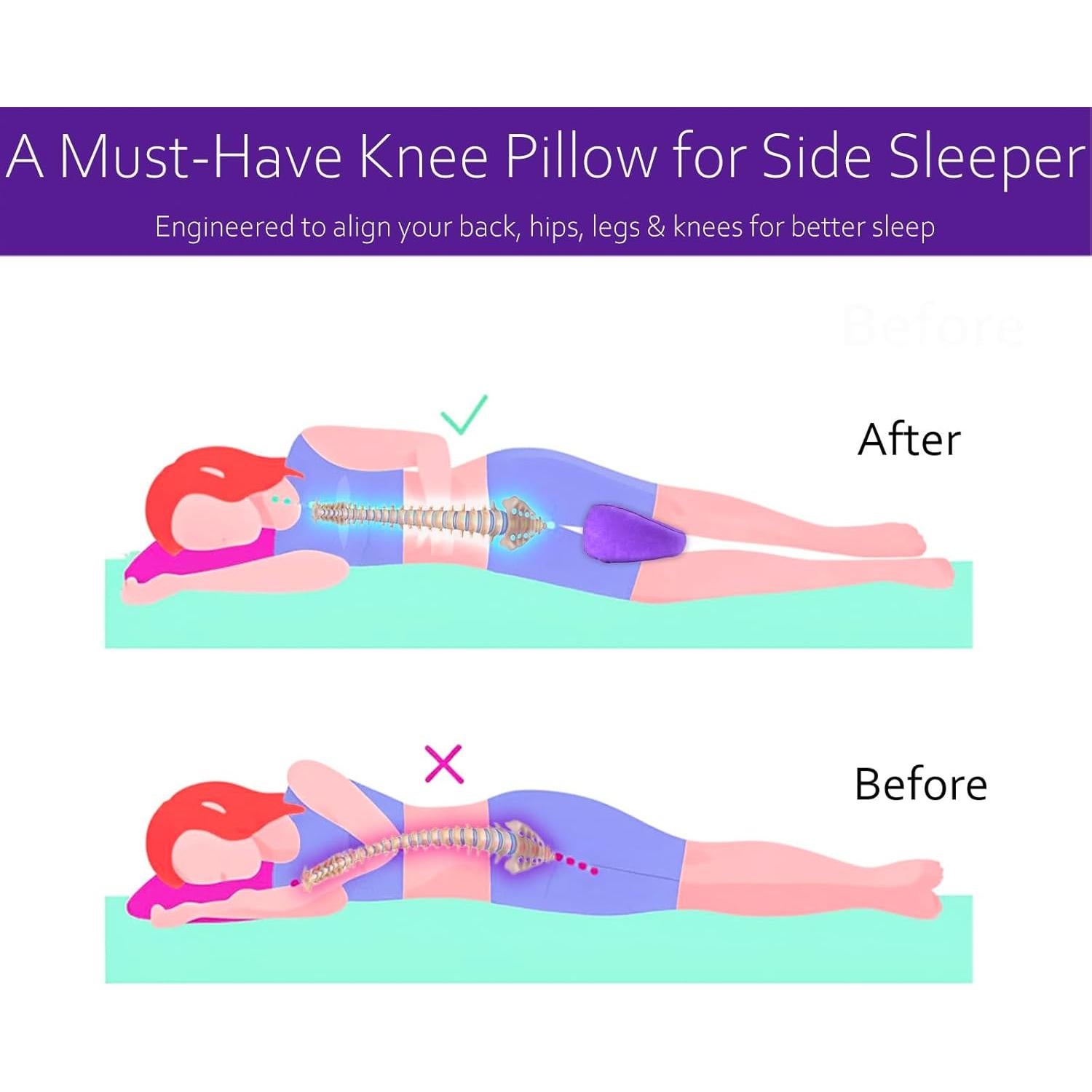 Almohada Inflable para Rodillas PEKOMKISS Suave 10x9.5cm