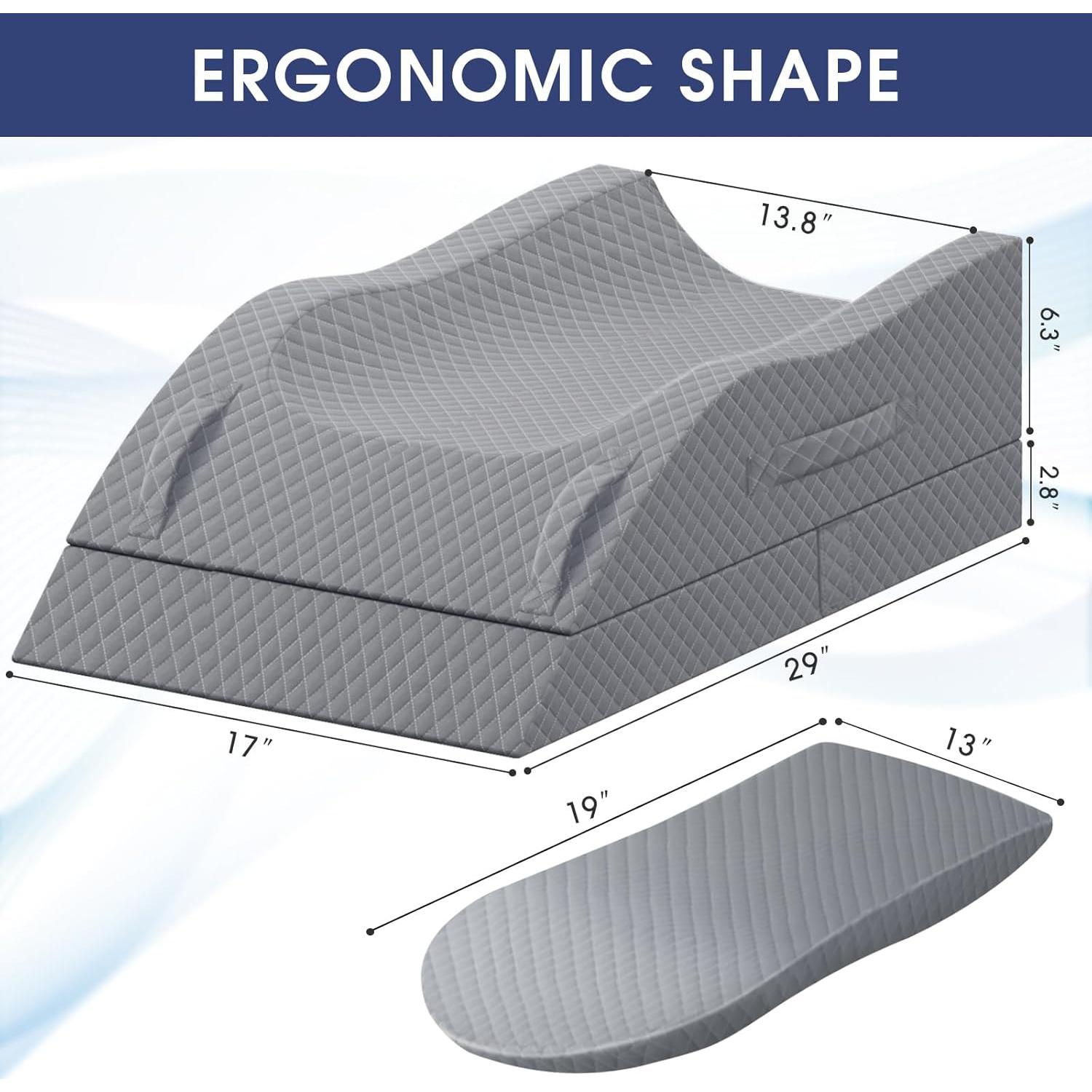 Almohada para Piernas CushZone Espuma Viscoelástica Ajustable