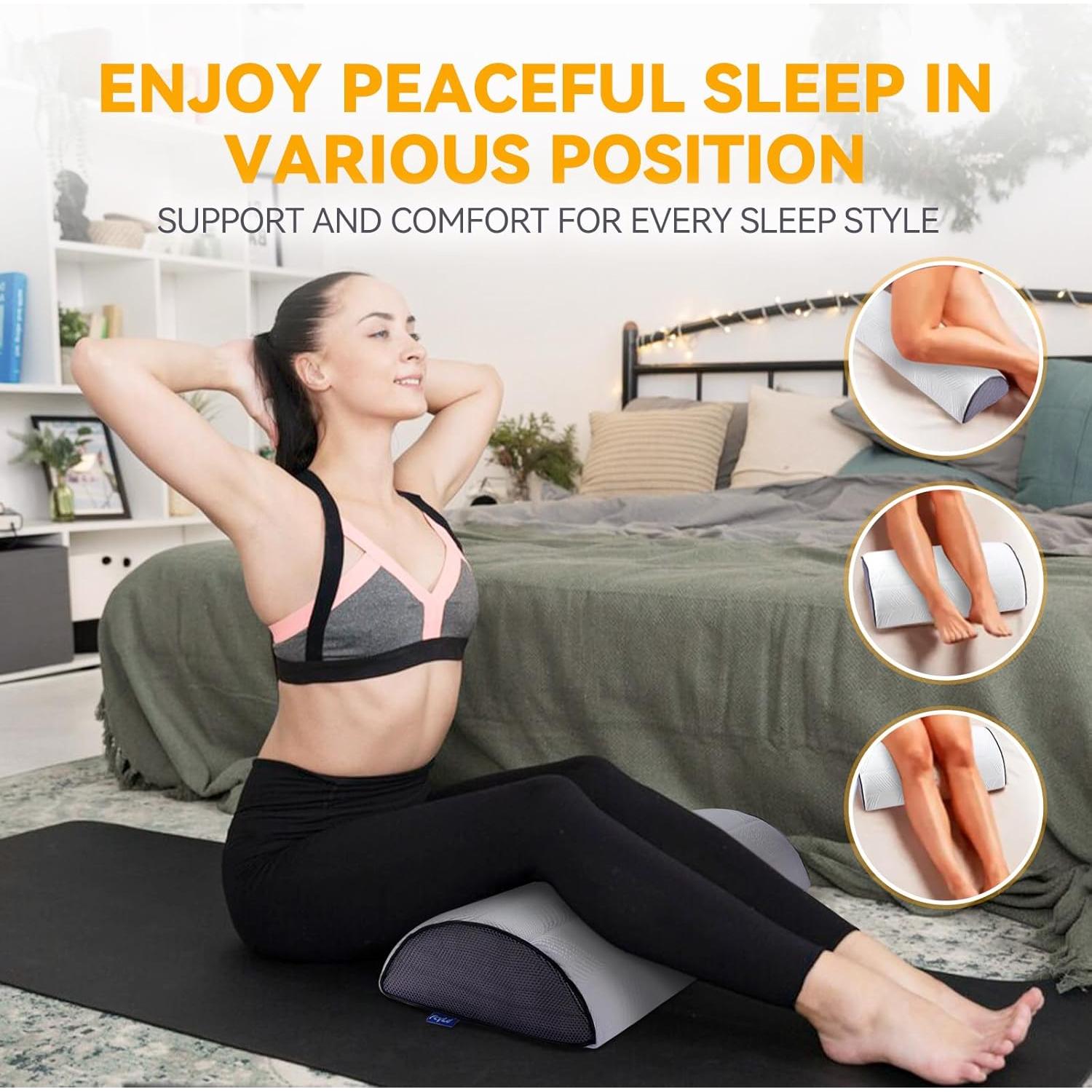 Almohada para Rodilla FcyLd Media Luna Espuma Memoria 61x36 cm