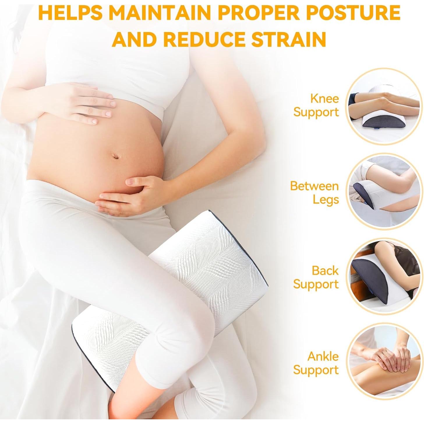 Almohada para Rodilla FcyLd Media Luna Espuma Memoria 61x36 cm