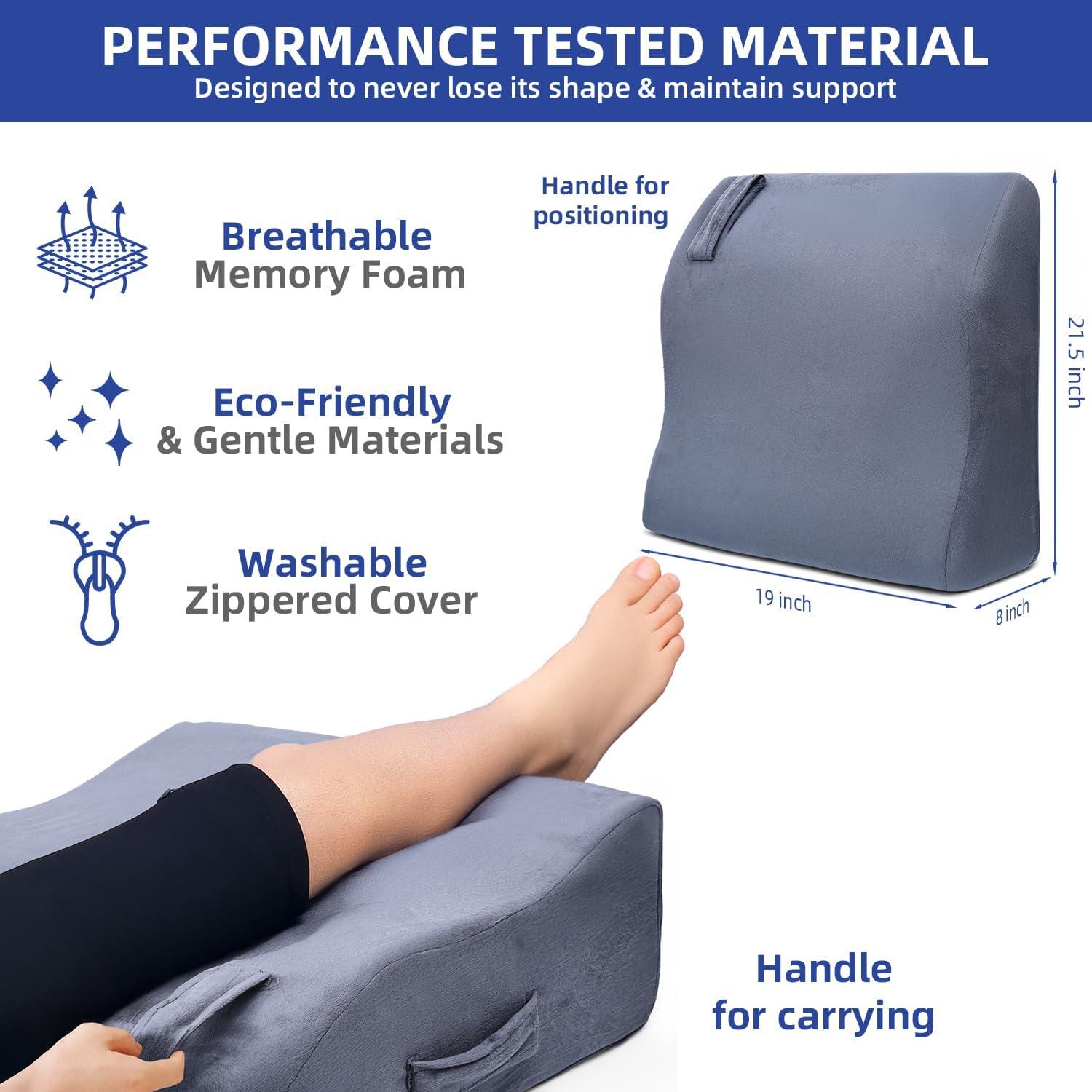 Almohada Elevadora de Piernas MORTGO 20 cm Espuma Viscoelástica