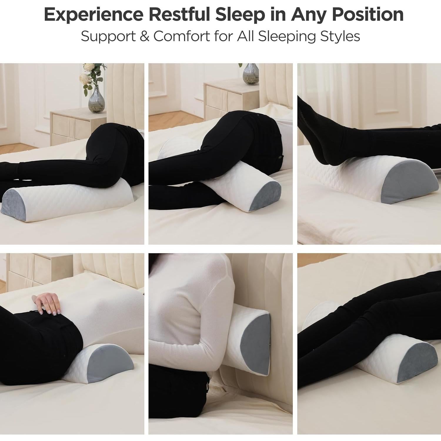 Almohada en Forma de Media Luna Flyxunfri 20.5x20.3x10 cm