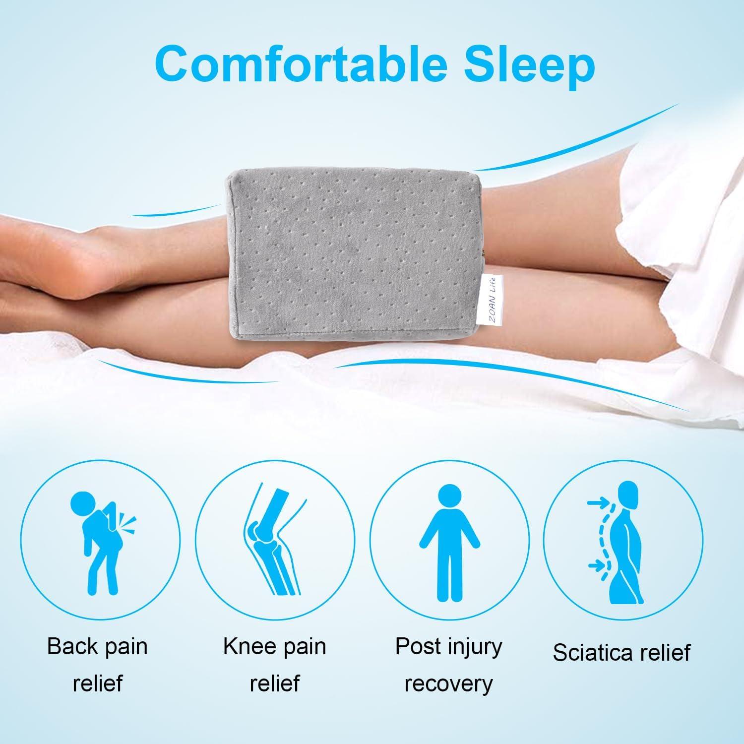 Almohada Viscoelástica ZOAN para Rodillas y Caderas Gris