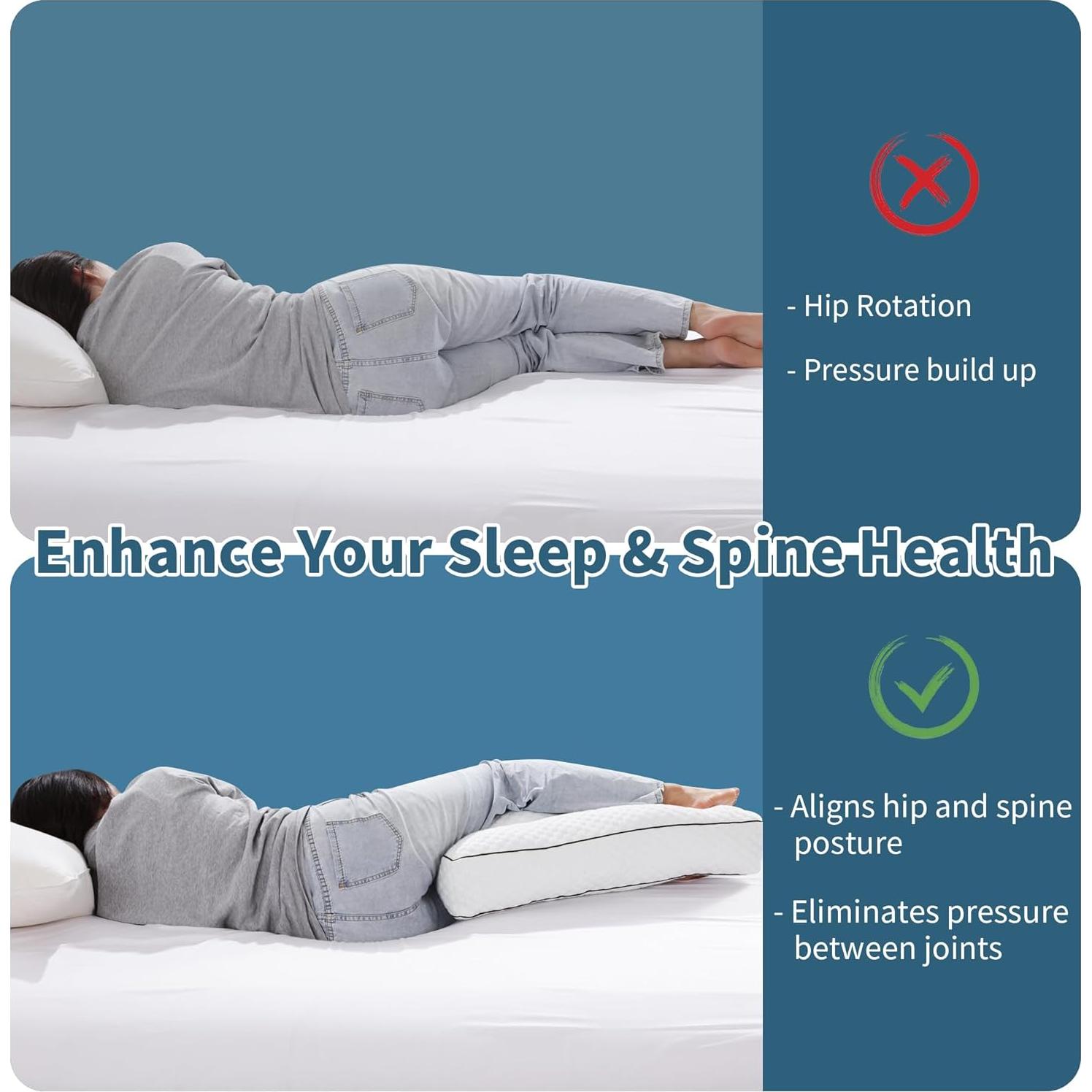 Almohada de Espuma Viscoelástica HOMBYS para Rodilla 16,5 cm