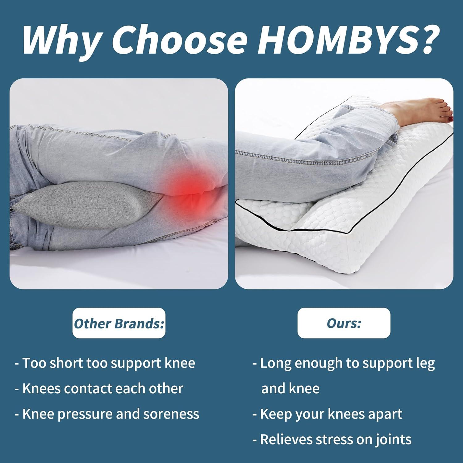 Almohada de Espuma Viscoelástica HOMBYS para Rodilla 16,5 cm