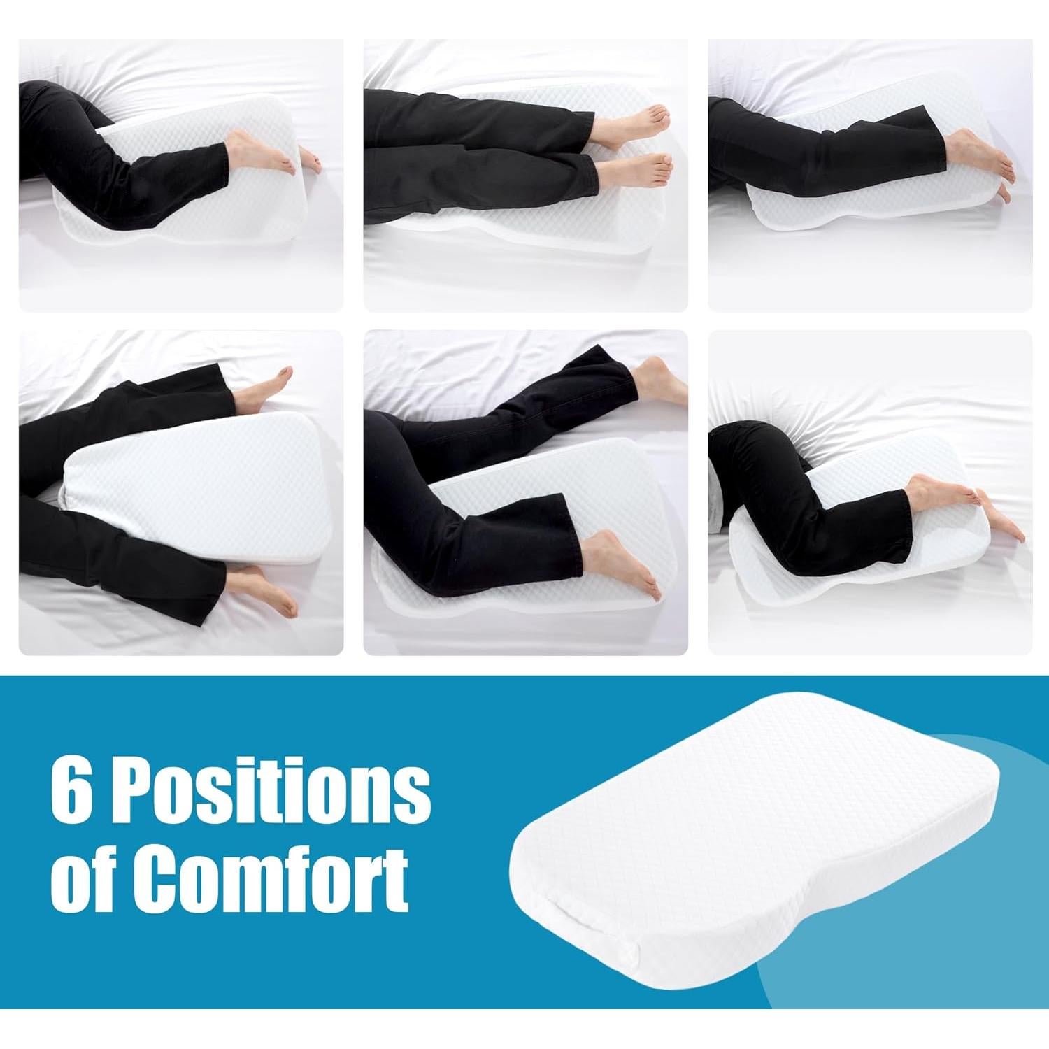 Almohada de Rodilla HOMBYS Espuma Viscoelástica 30x18 cm