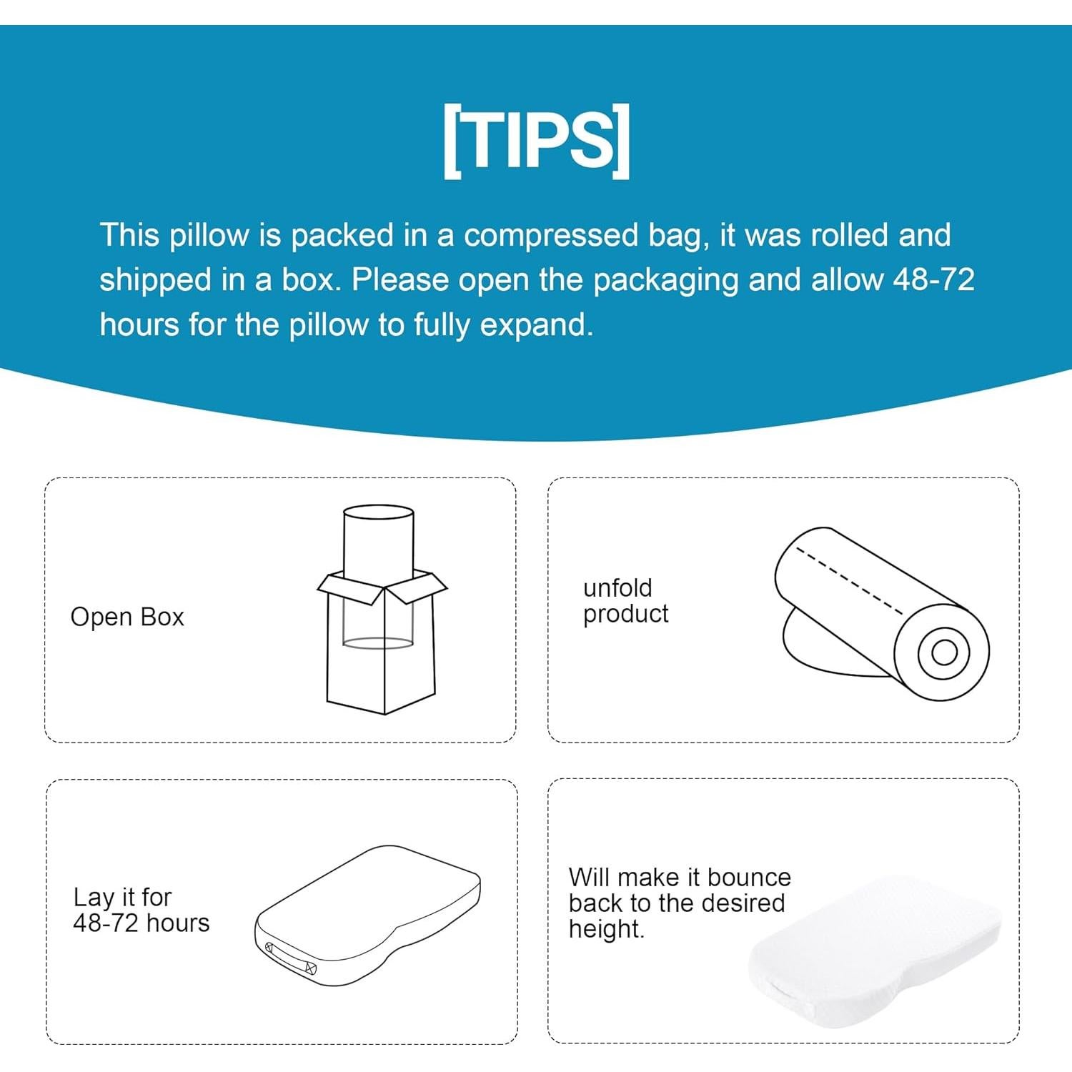 Almohada de Rodilla HOMBYS Espuma Viscoelástica 30x18 cm