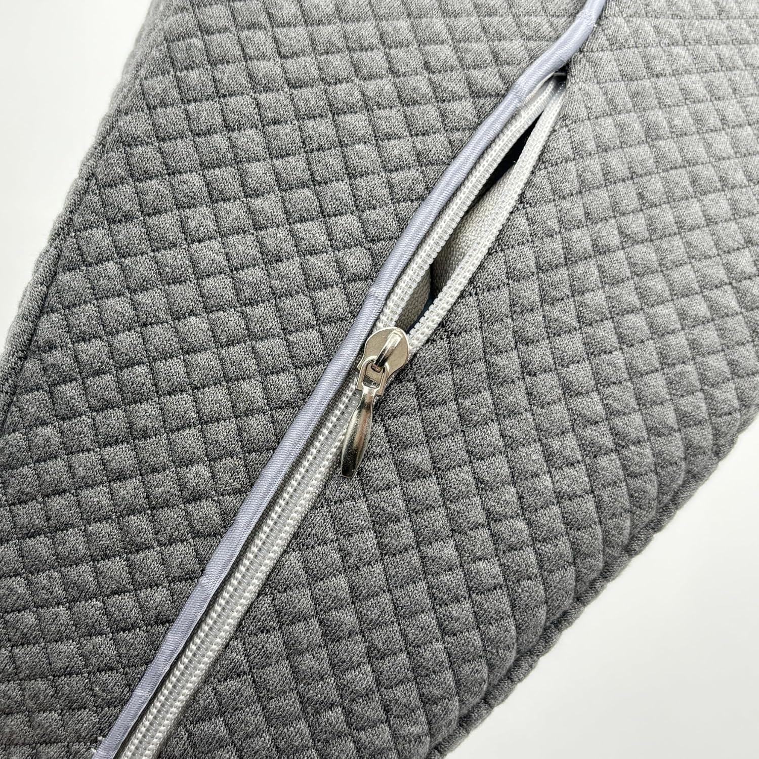 Funda de almohada LeoTube para soporte de piernas - Gris