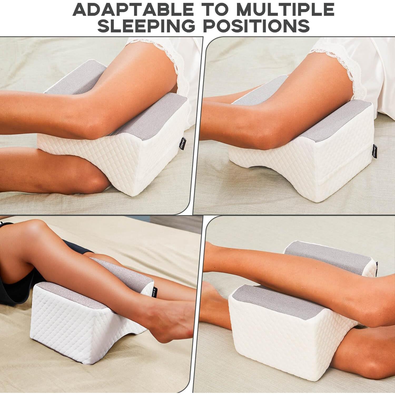 Almohada para Rodilla y Pierna Cooloo8 - Espuma Viscoelástica Gris