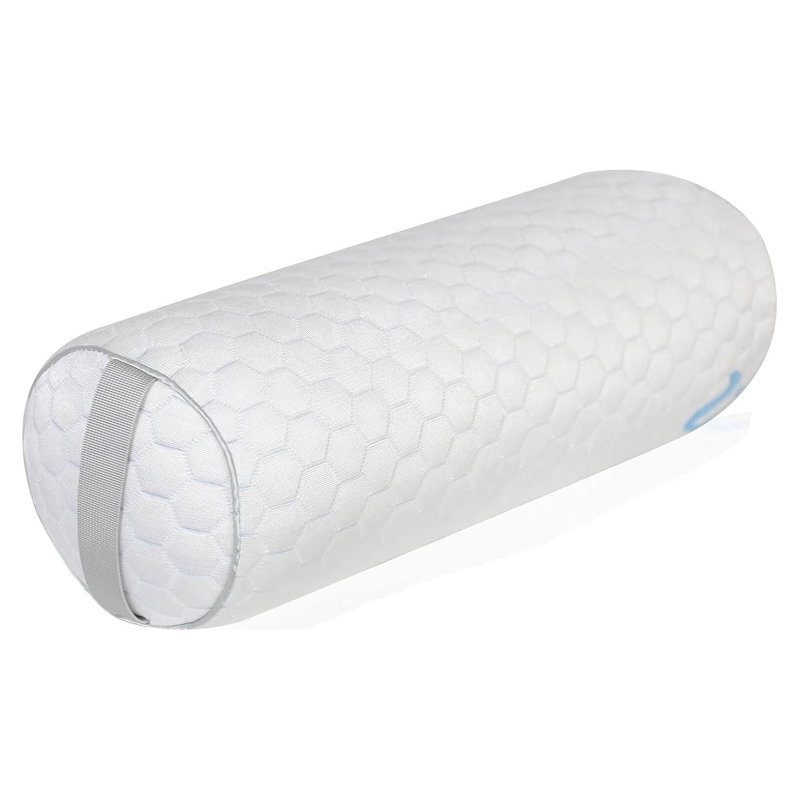 Almohada Cilíndrica Kingnex 20x8 para Alivio de Espalda