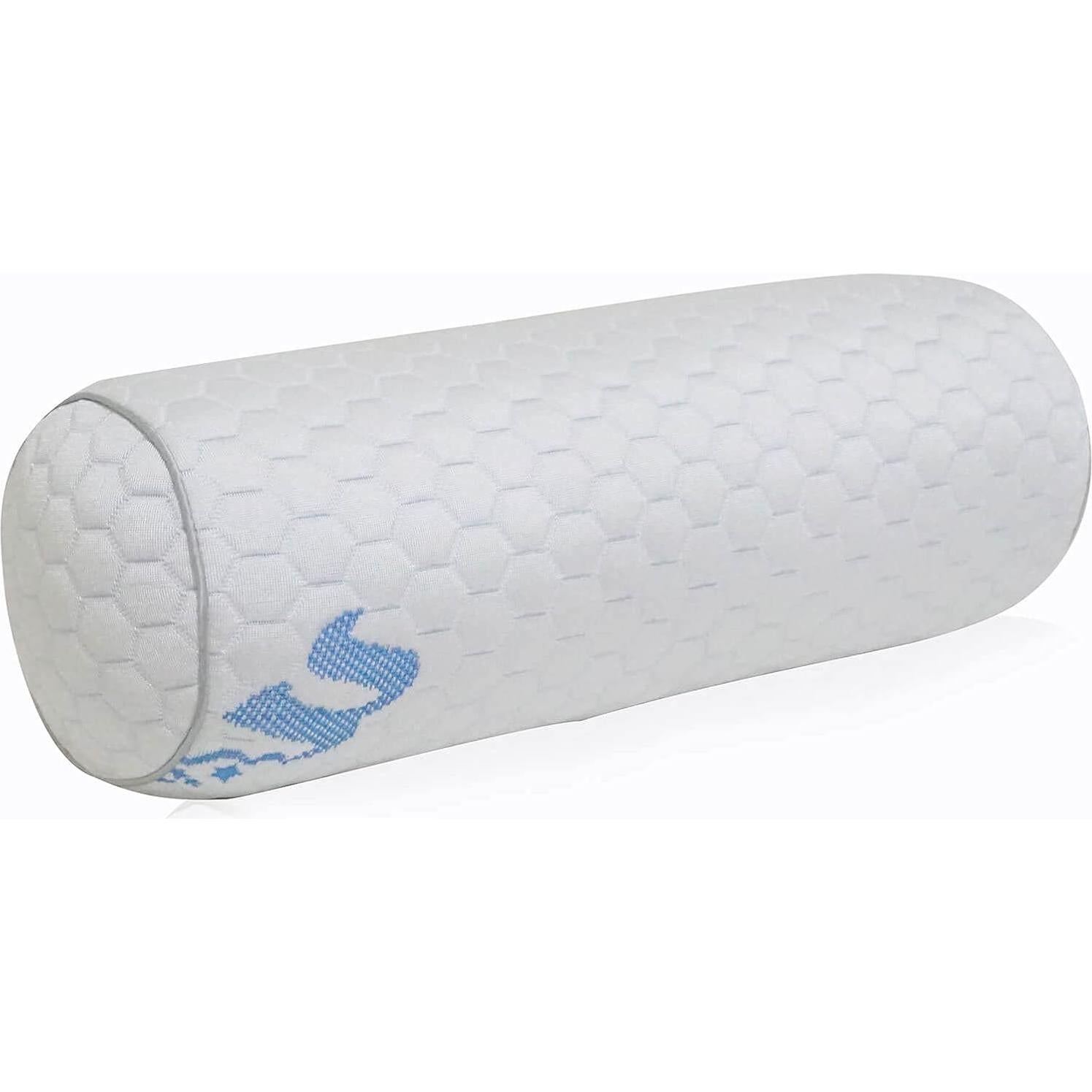 Almohada Cilíndrica Kingnex 20x8 para Alivio de Espalda