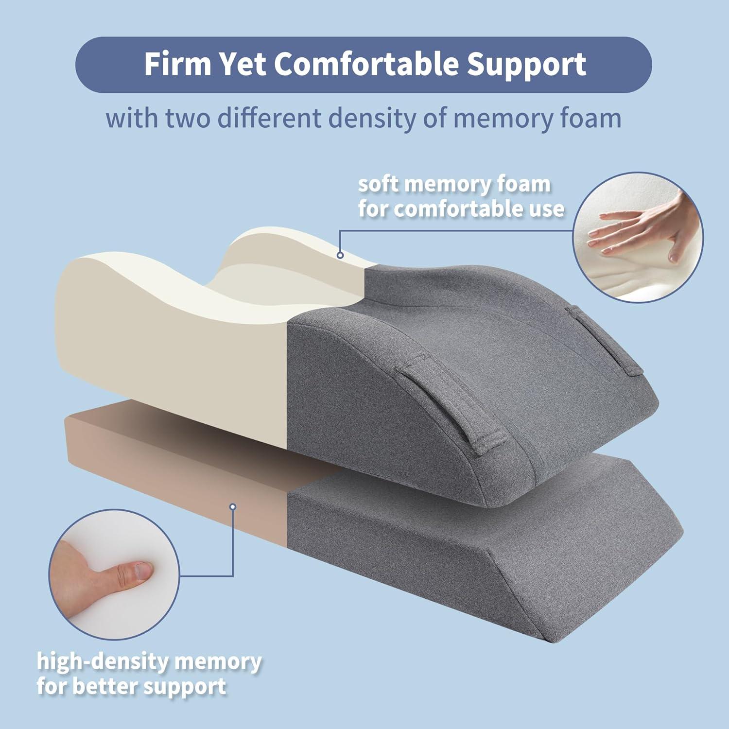 Almohada Elevadora de Piernas Itcozy LP4 Espuma Viscoelástica