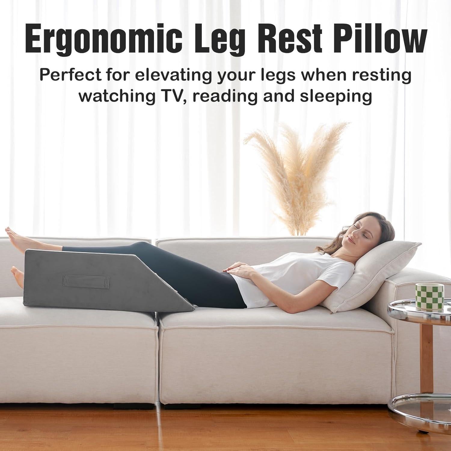 Almohada Elevadora para Pierna LightEase Espuma Viscoelástica