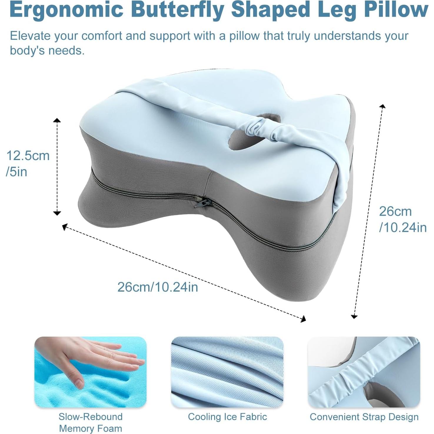 Almohada Ergonómica para Rodillas RQUXMT Azul Espuma Memoria
