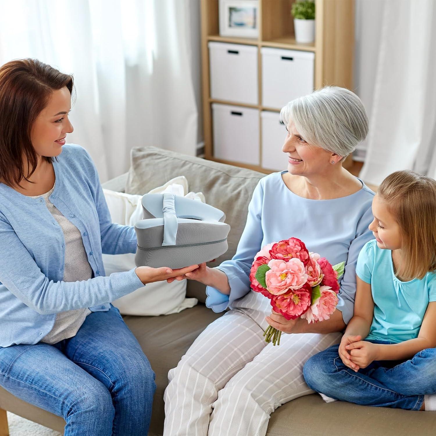 Almohada Ergonómica para Rodillas RQUXMT Azul Espuma Memoria