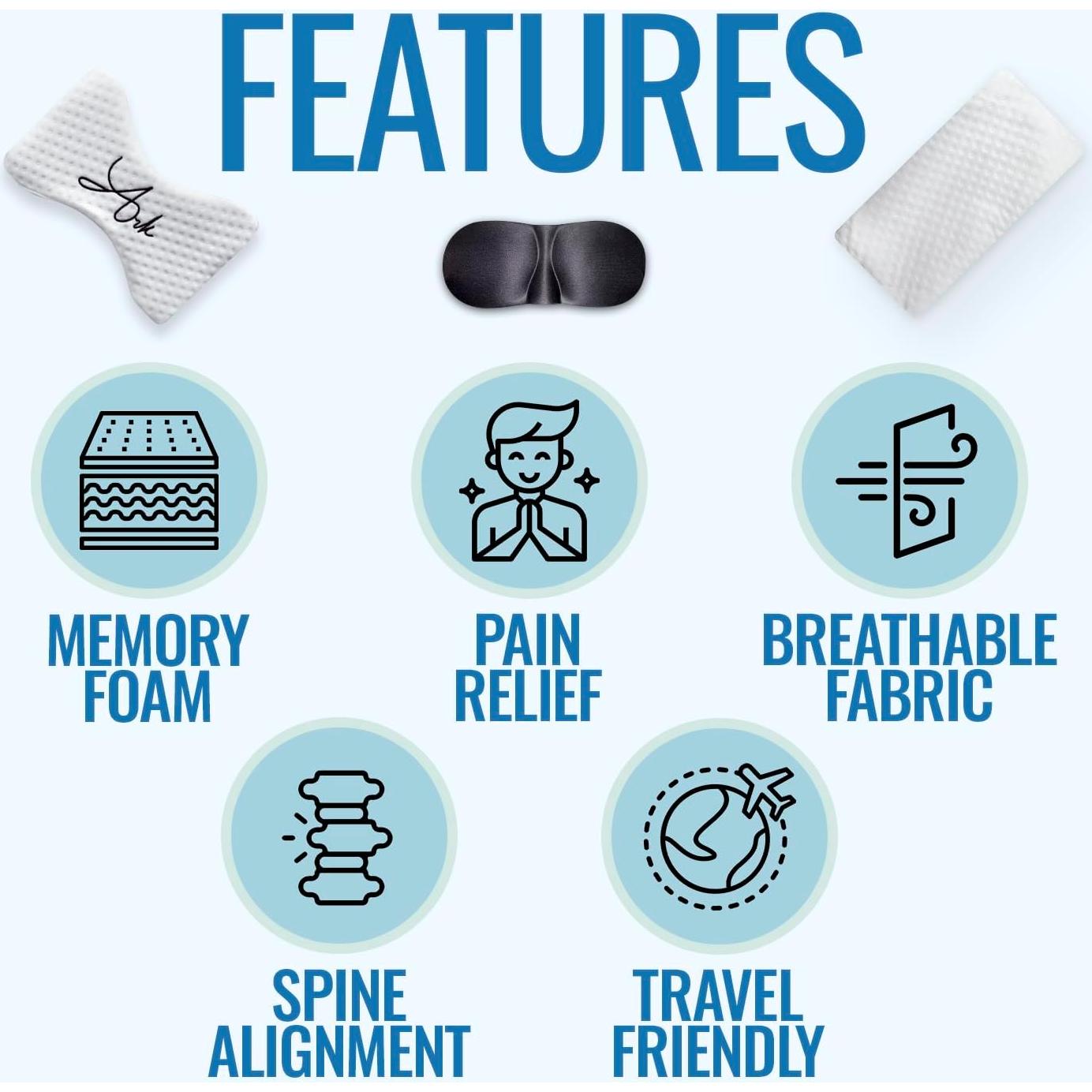 Almohada de Rodilla Espuma de Memoria Ark - Alivio Ciática