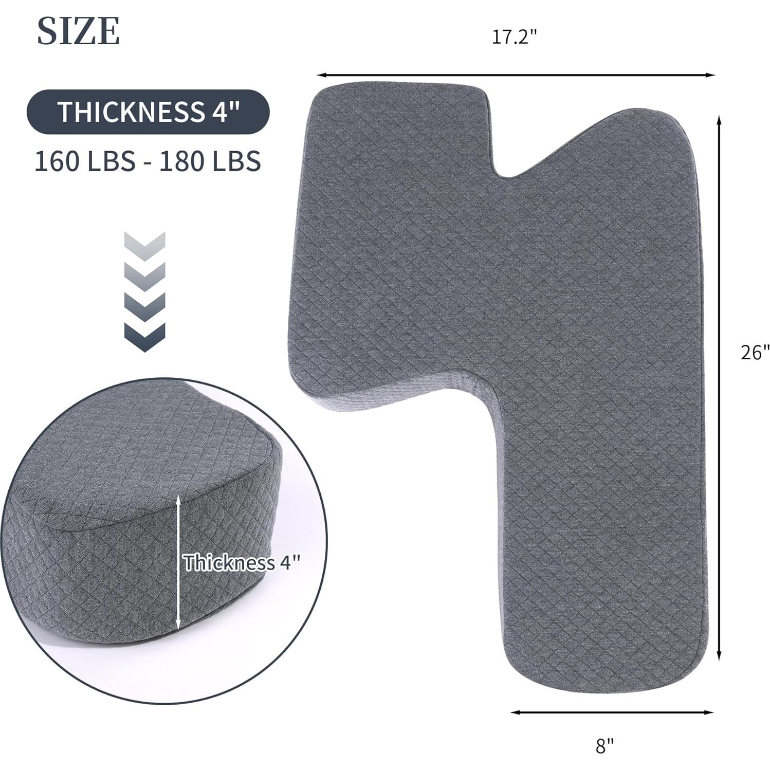 Almohada para Piernas HOMBYS Espuma Viscoelástica 17x26x10 cm