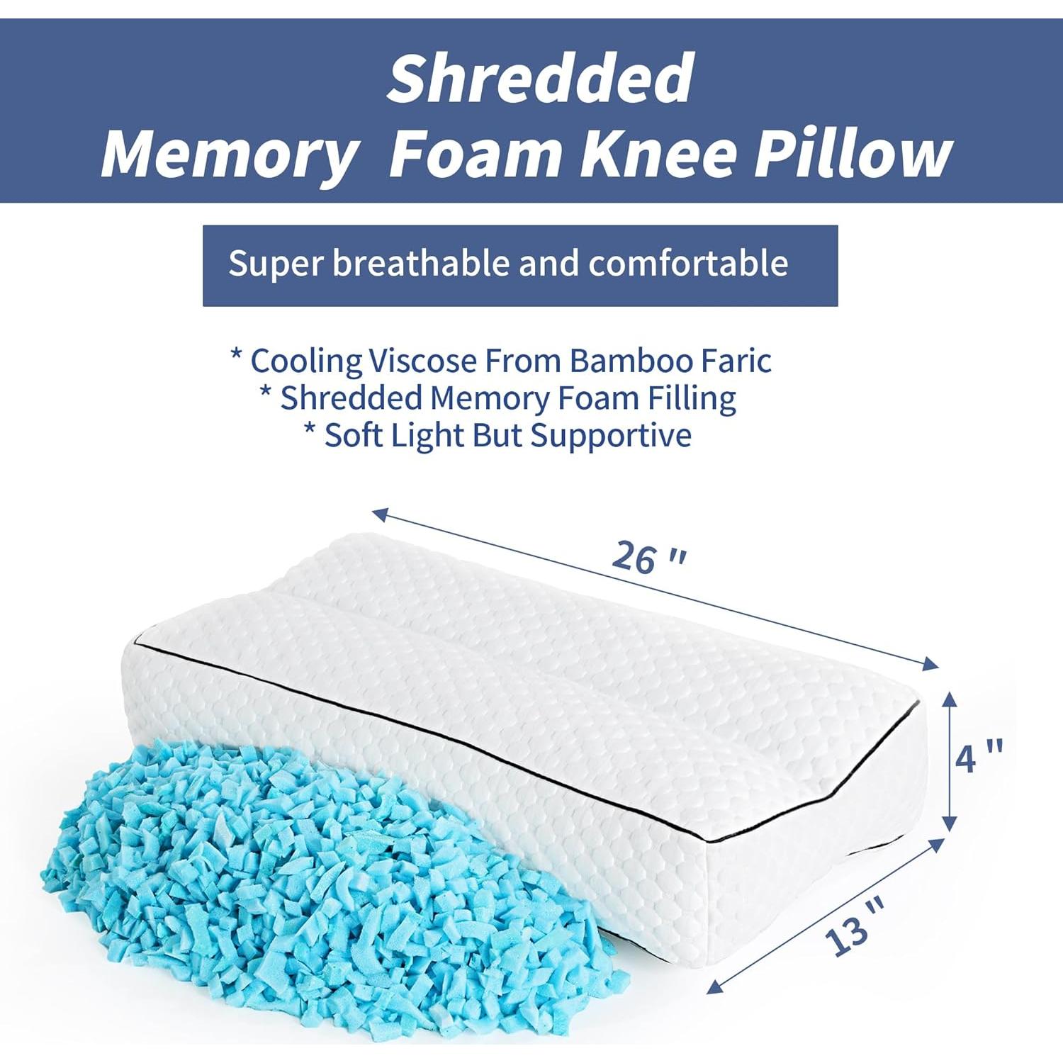 Almohada de Rodilla MABOZOO Espuma Viscoelástica 10.16 cm