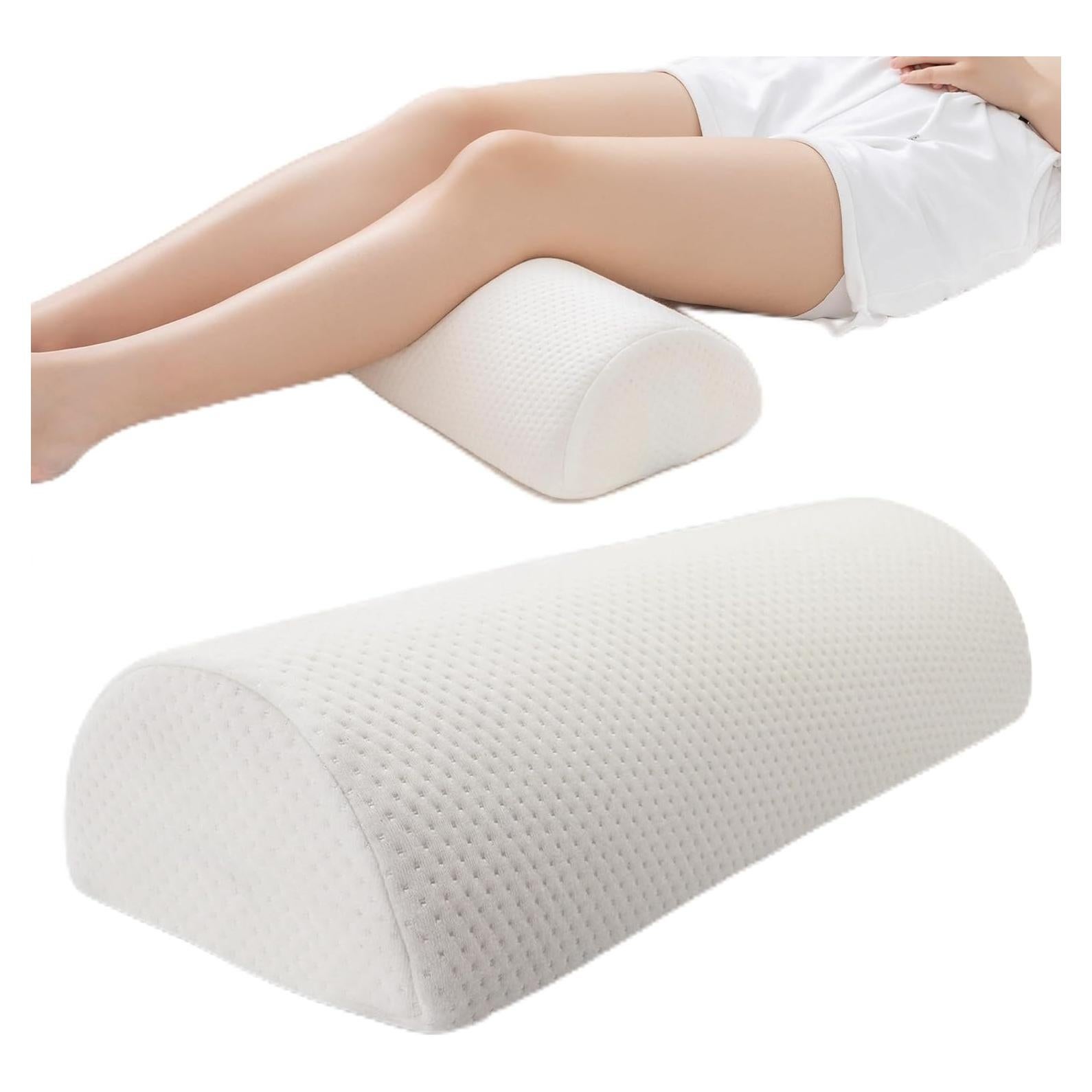 Almohada de rodilla viscoelástica AAAini blanca 47x20 cm