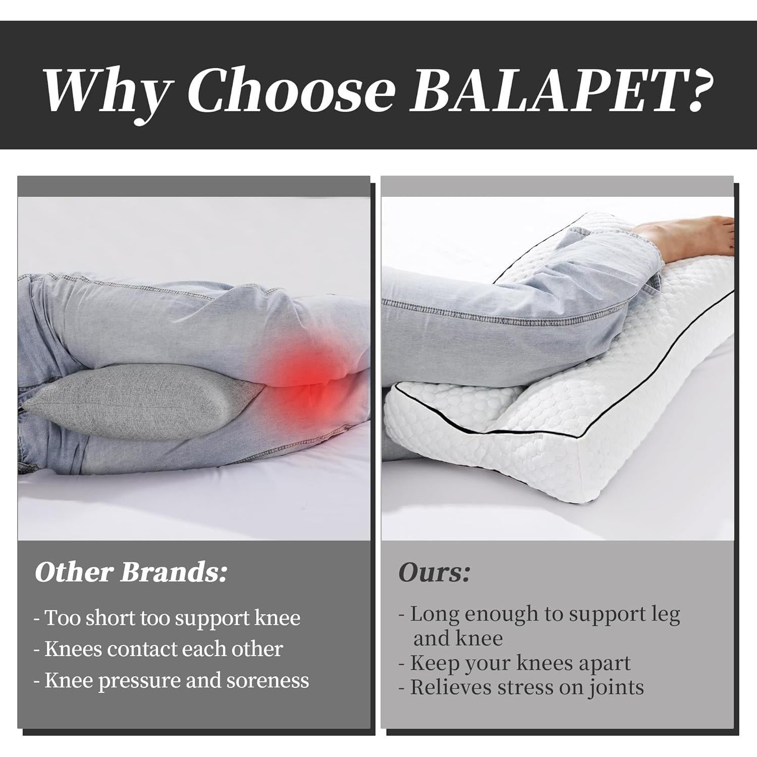 Almohada Viscoelástica BALAPET para Rodillas 66 cm