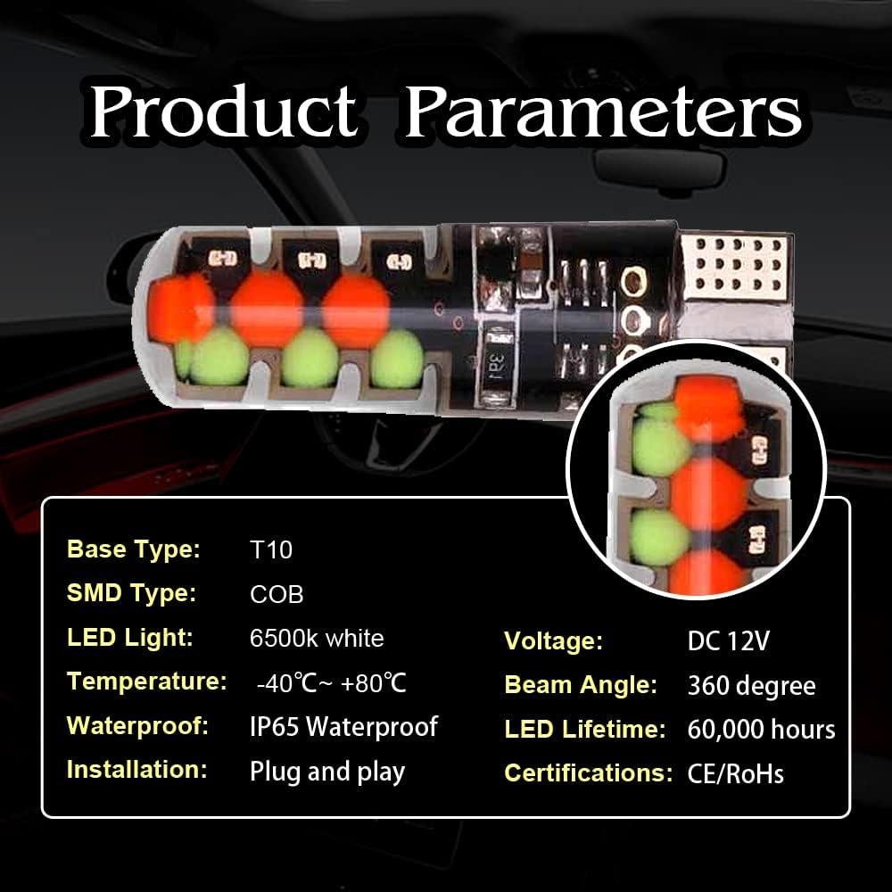 Bombilla LED T10 RGB OtpOutopa 2PCS 16 colores control remoto
