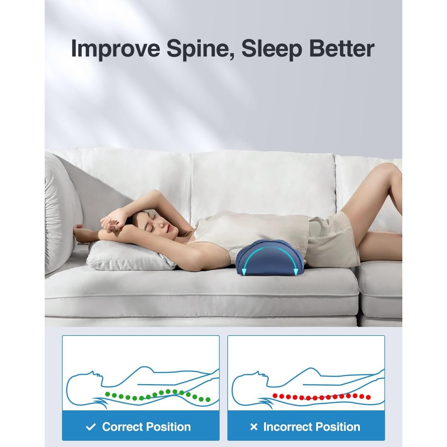 Cojín Inflable Luxtude para Piernas 51x21 cm Soporte Rodilla