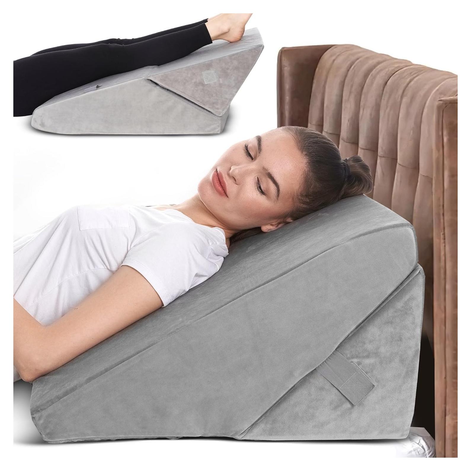 Cojín en Cuña Ajustable AllSett Health para Dormir y Reflujo