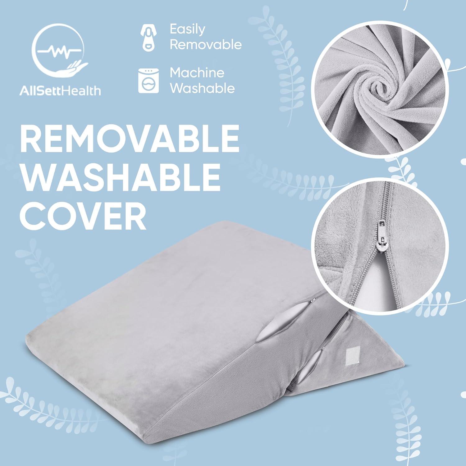 Cojín en Cuña Ajustable AllSett Health para Dormir y Reflujo