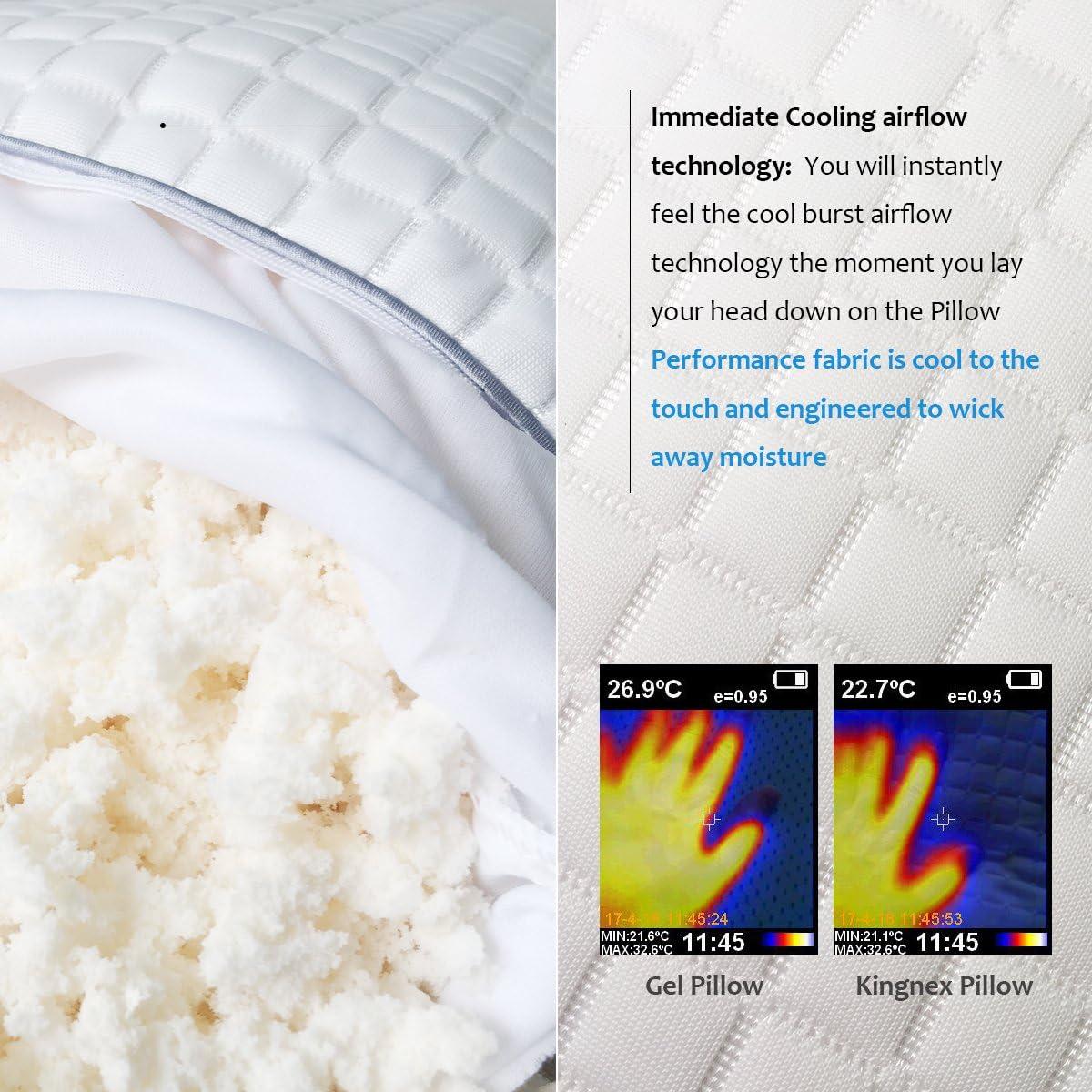 Almohada Cilíndrica Kingnex 50x20 cm con Funda Refrigerante